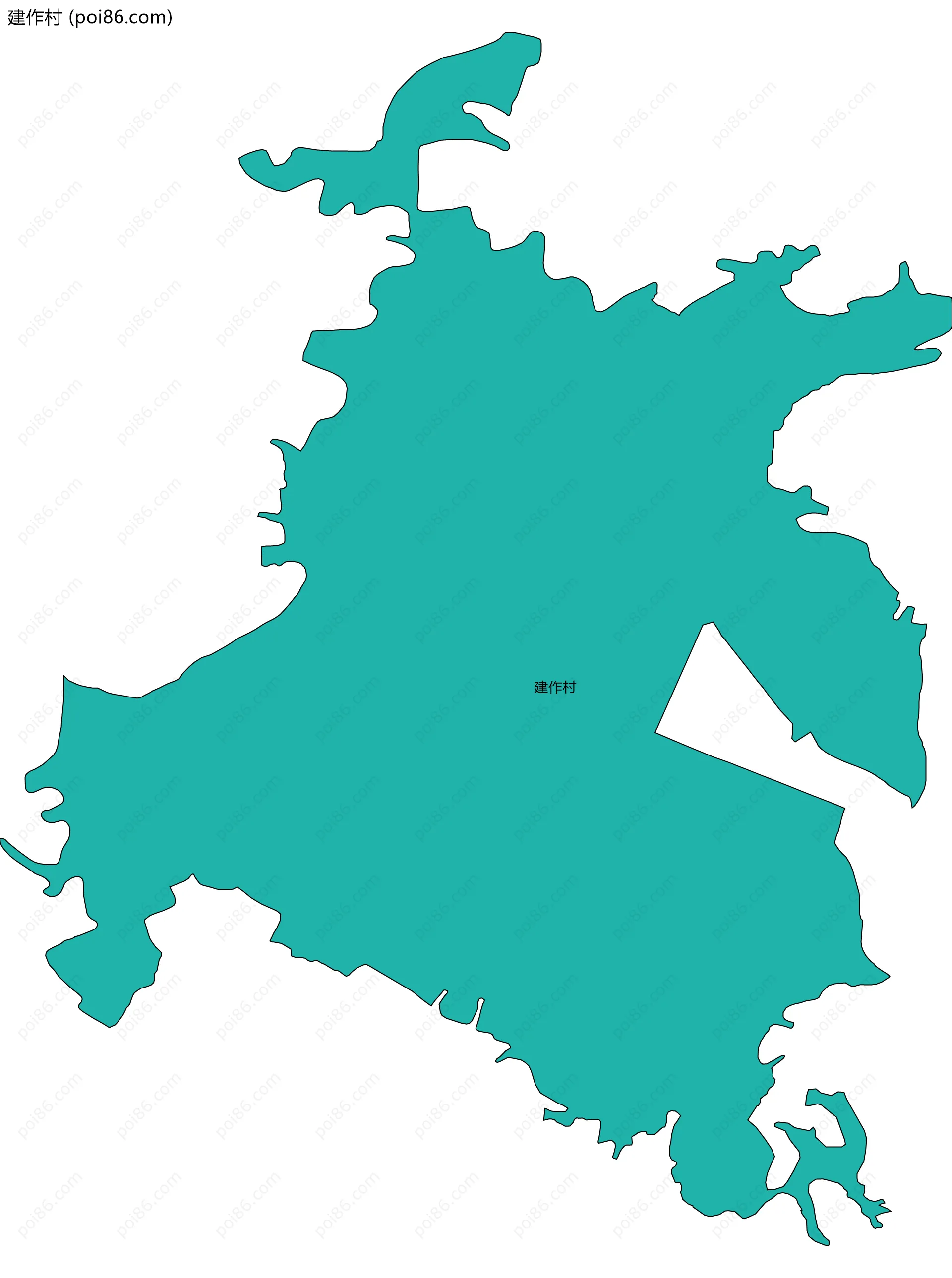 建作村边界地图