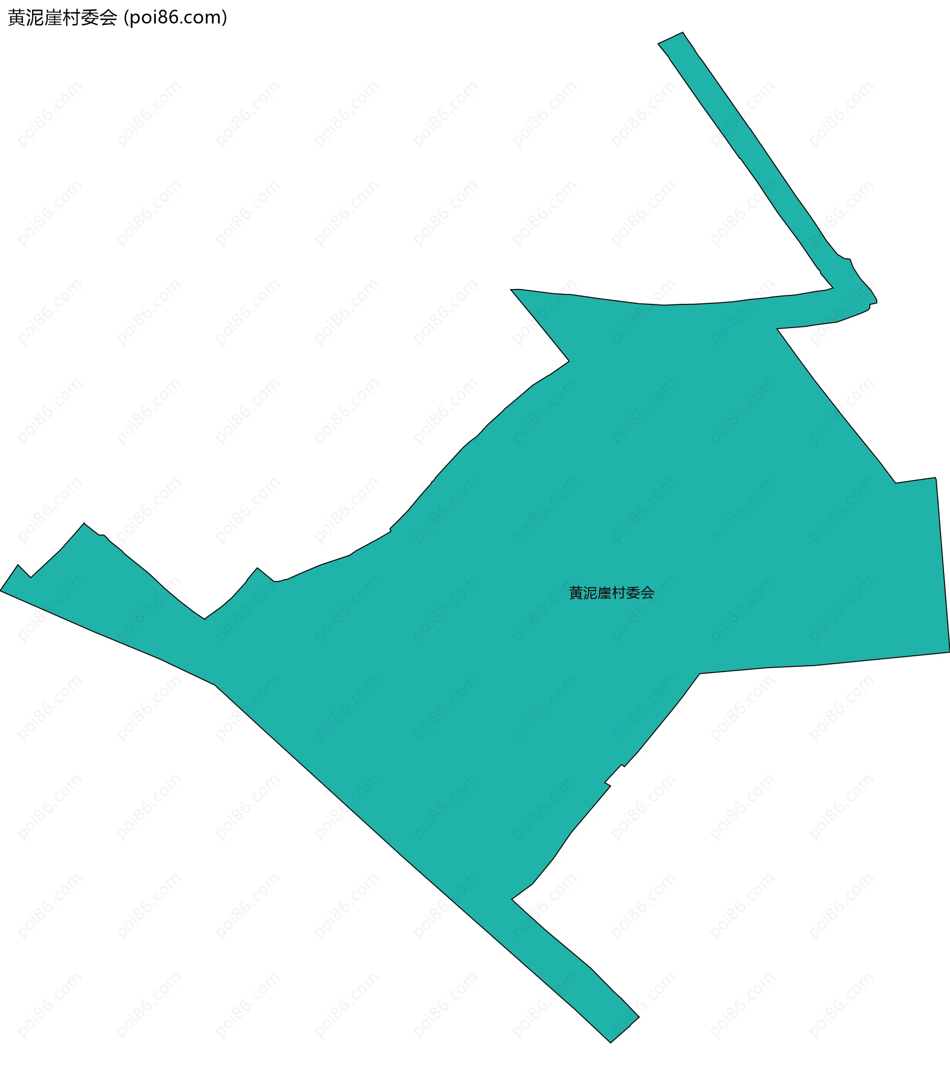 黄泥崖村委会边界地图