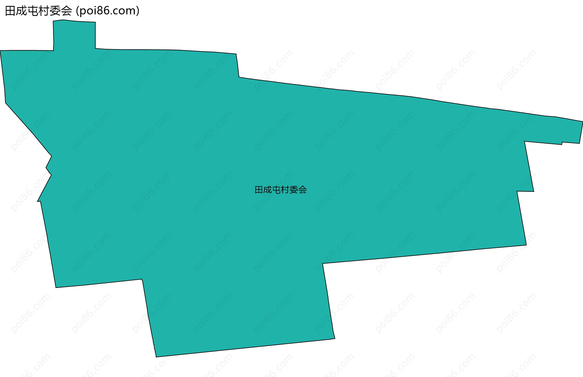 田成屯村委会边界地图