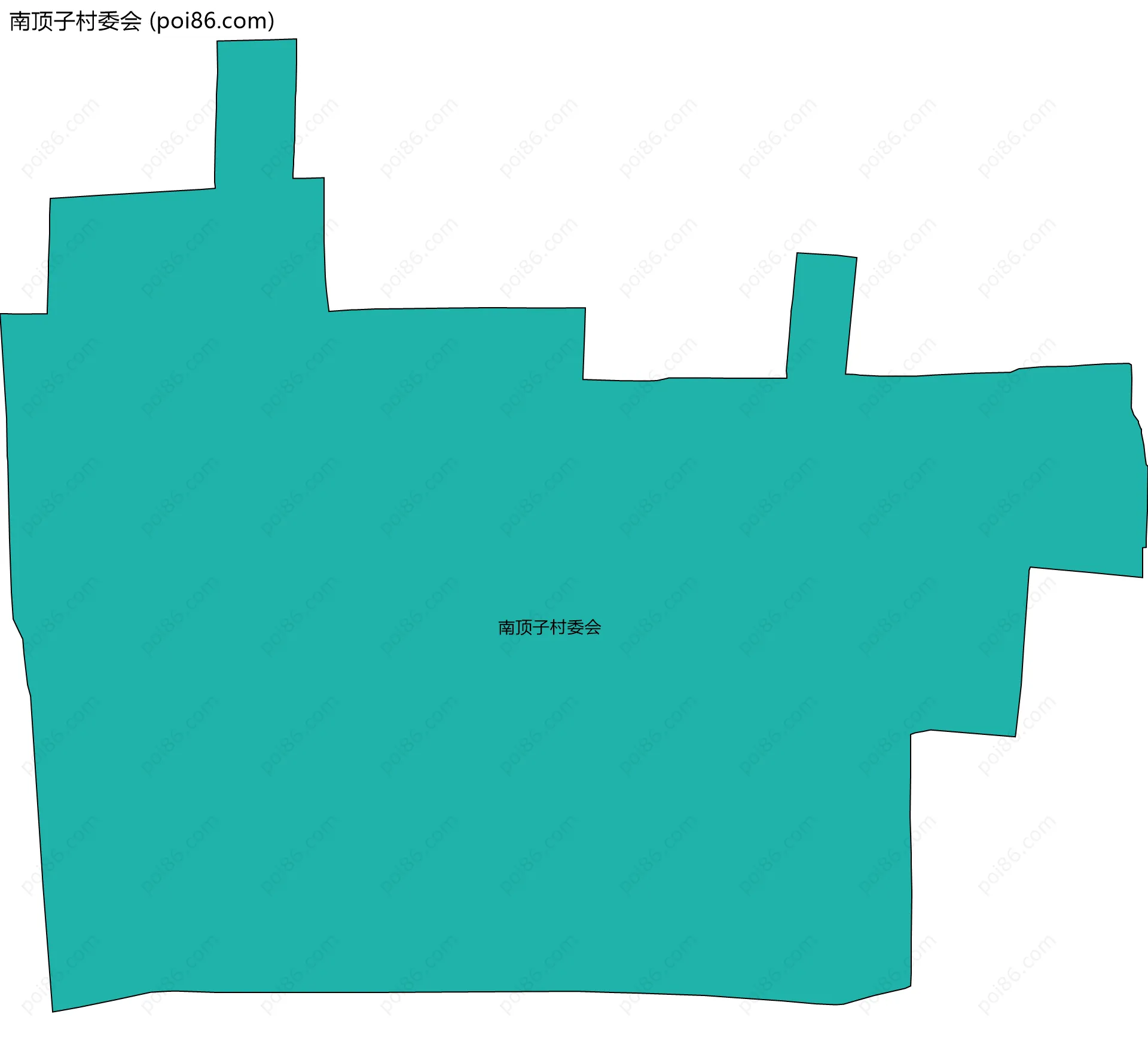 南顶子村委会边界地图