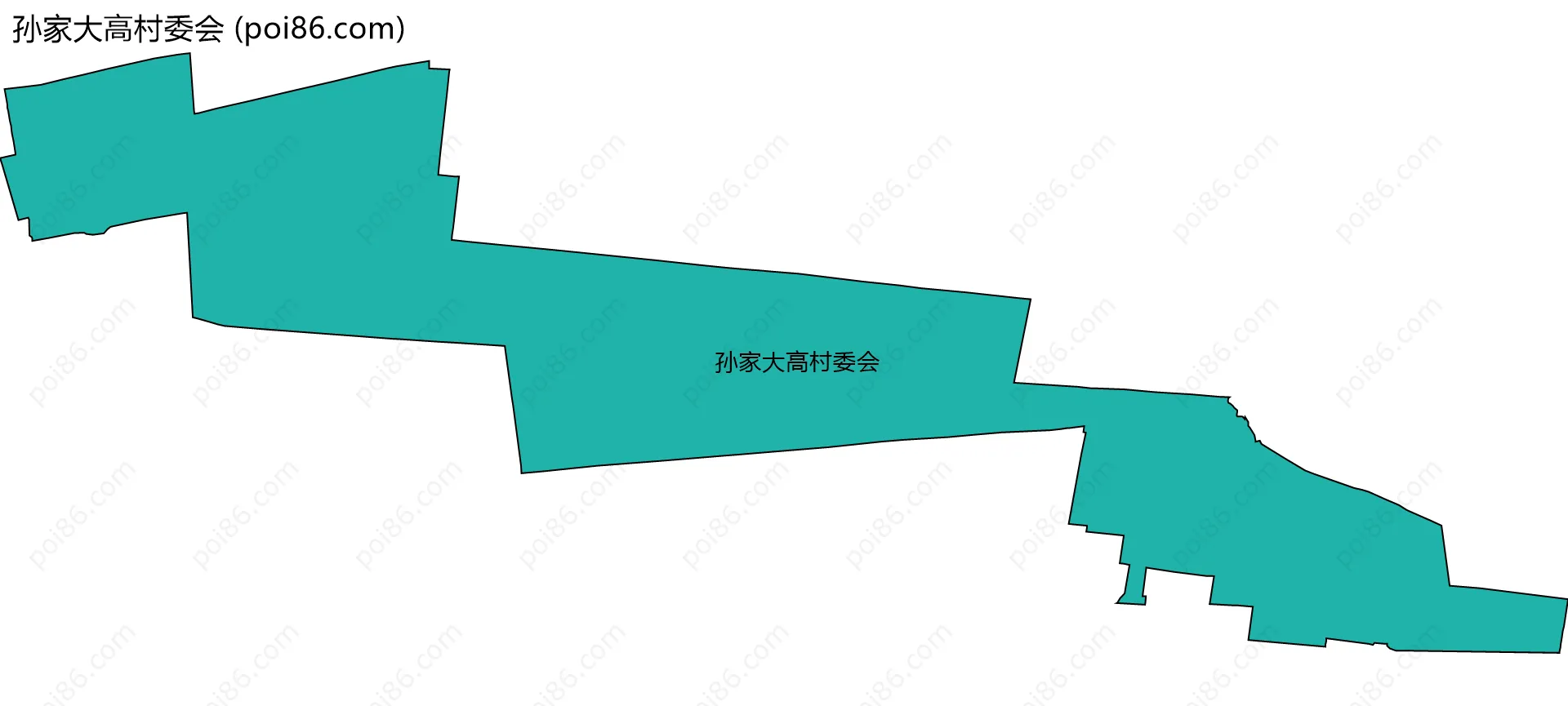 孙家大高村委会边界地图