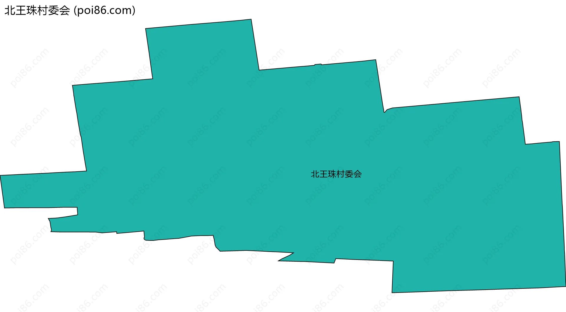 北王珠村委会边界地图
