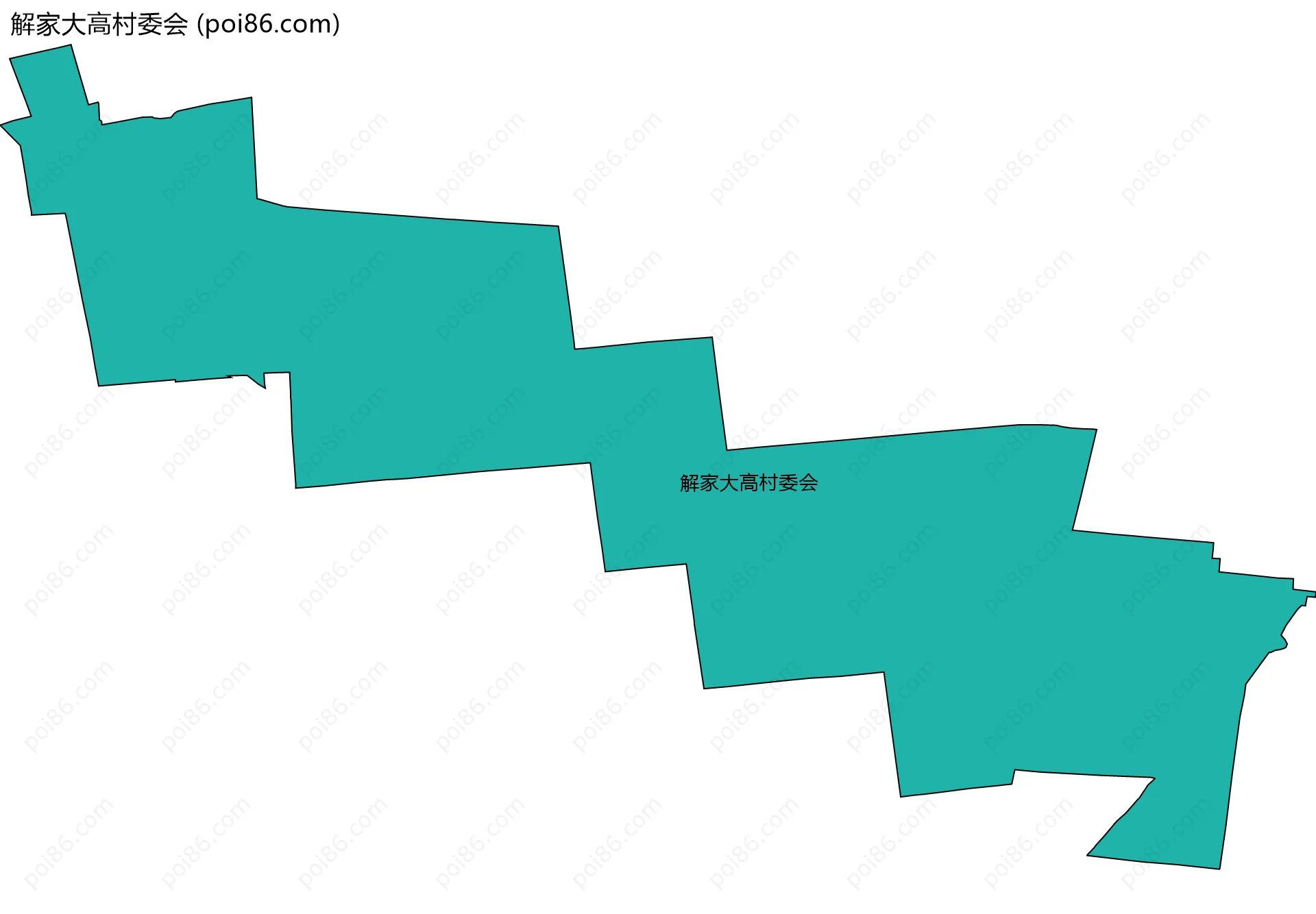 解家大高村委会边界地图
