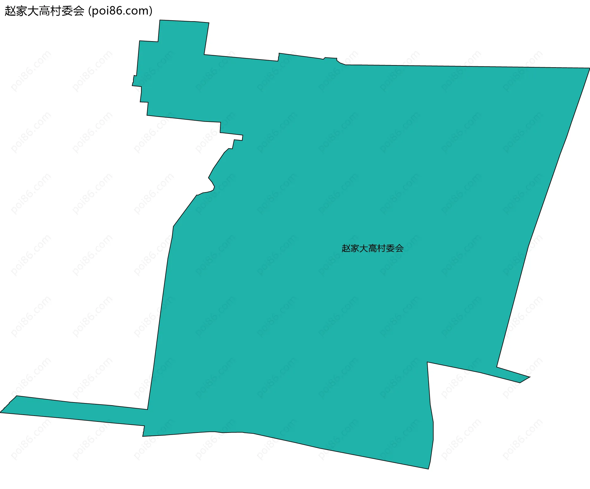 赵家大高村委会边界地图