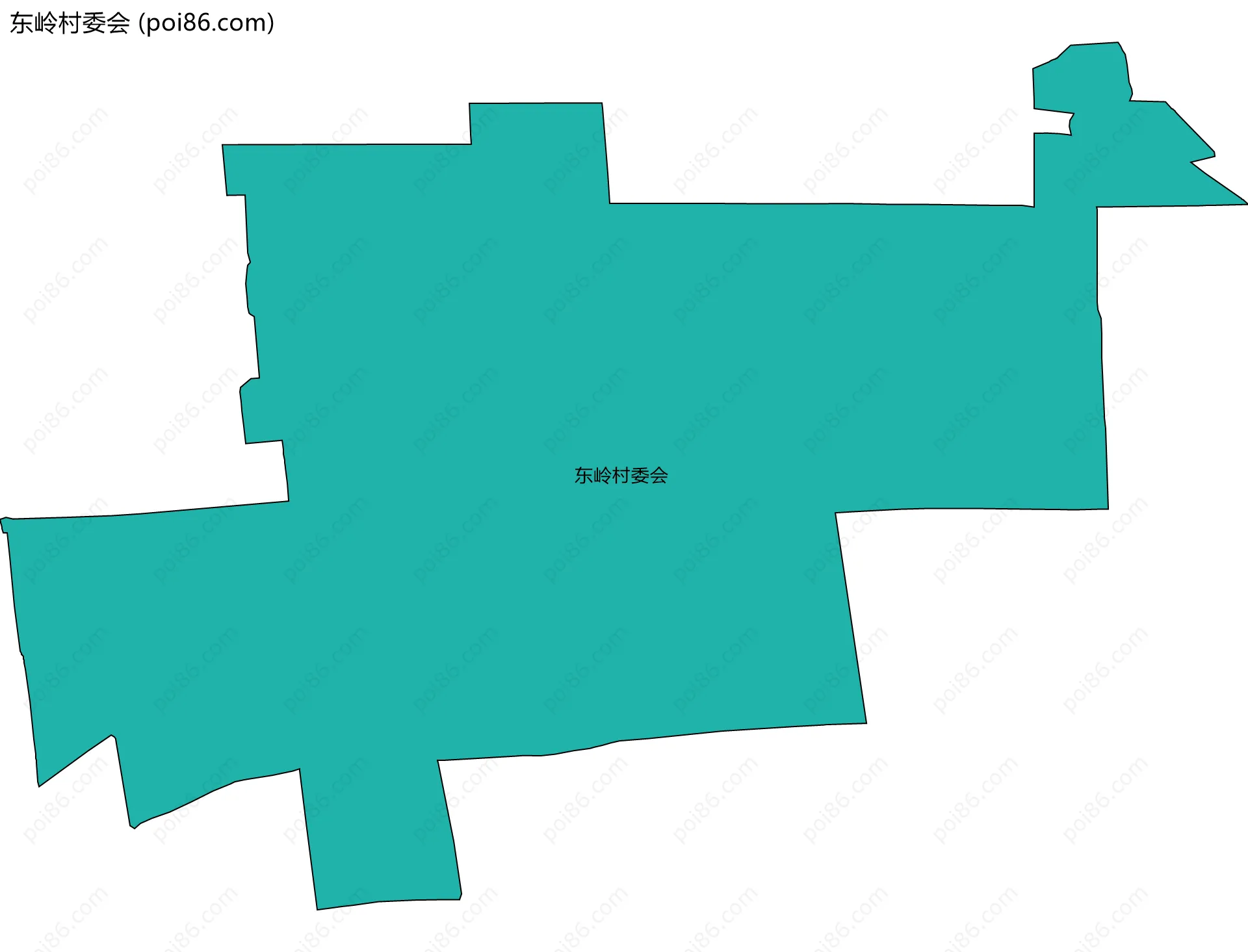 东岭村委会边界地图