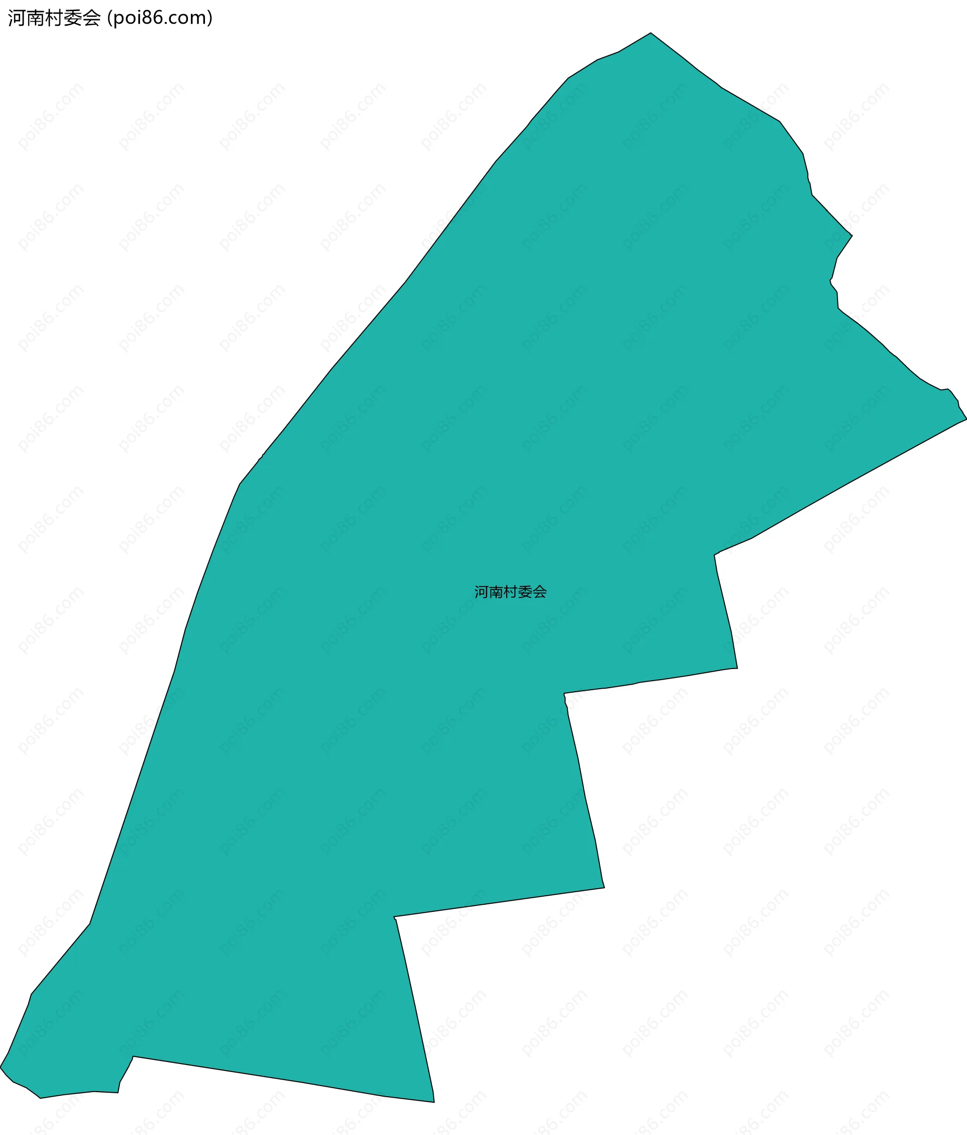 河南村委会边界地图