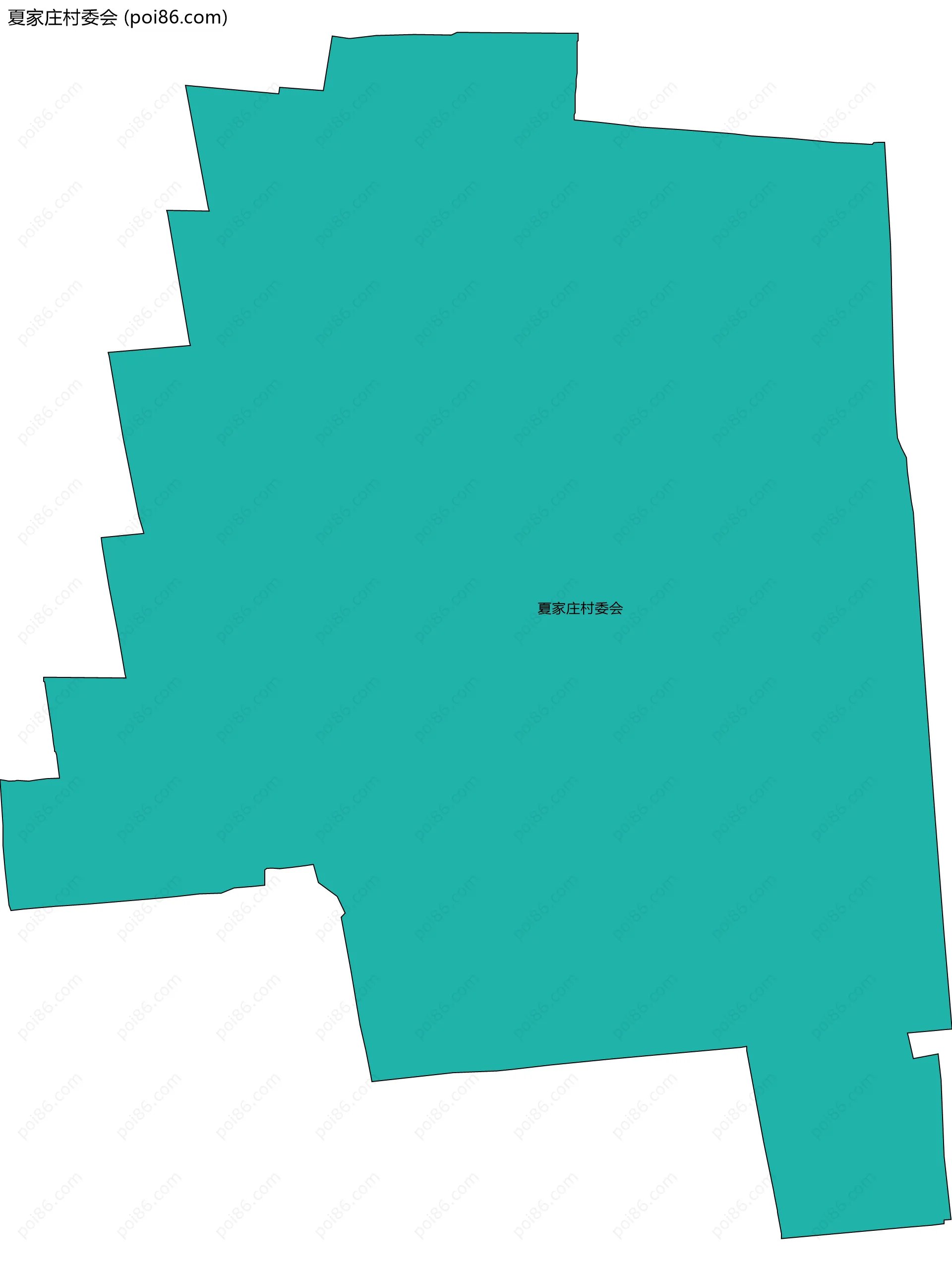 夏家庄村委会边界地图