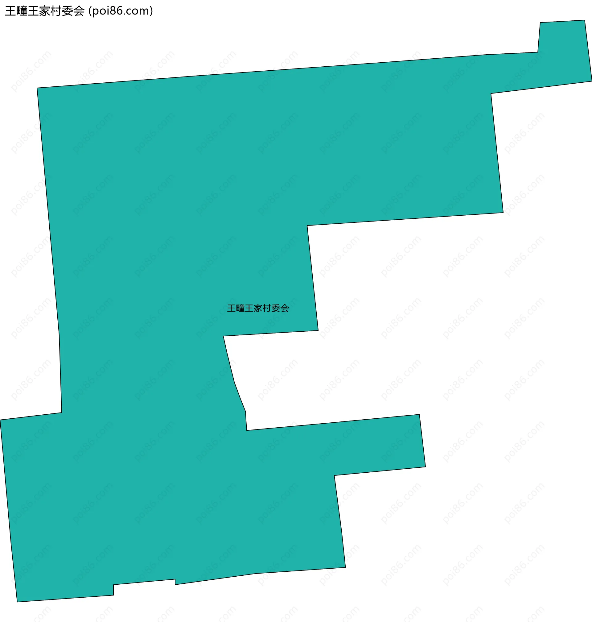 王疃王家村委会边界地图