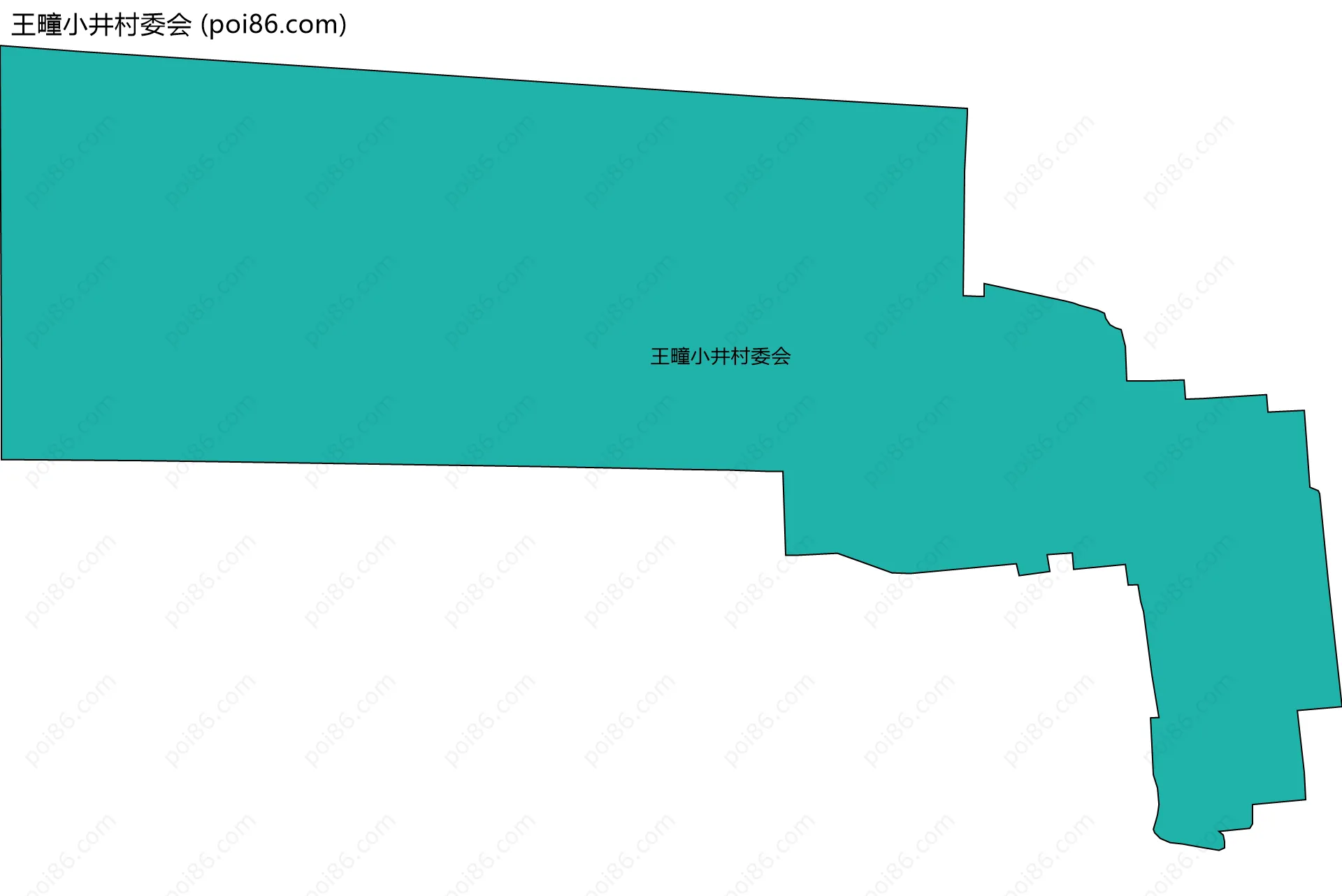 王疃小井村委会边界地图