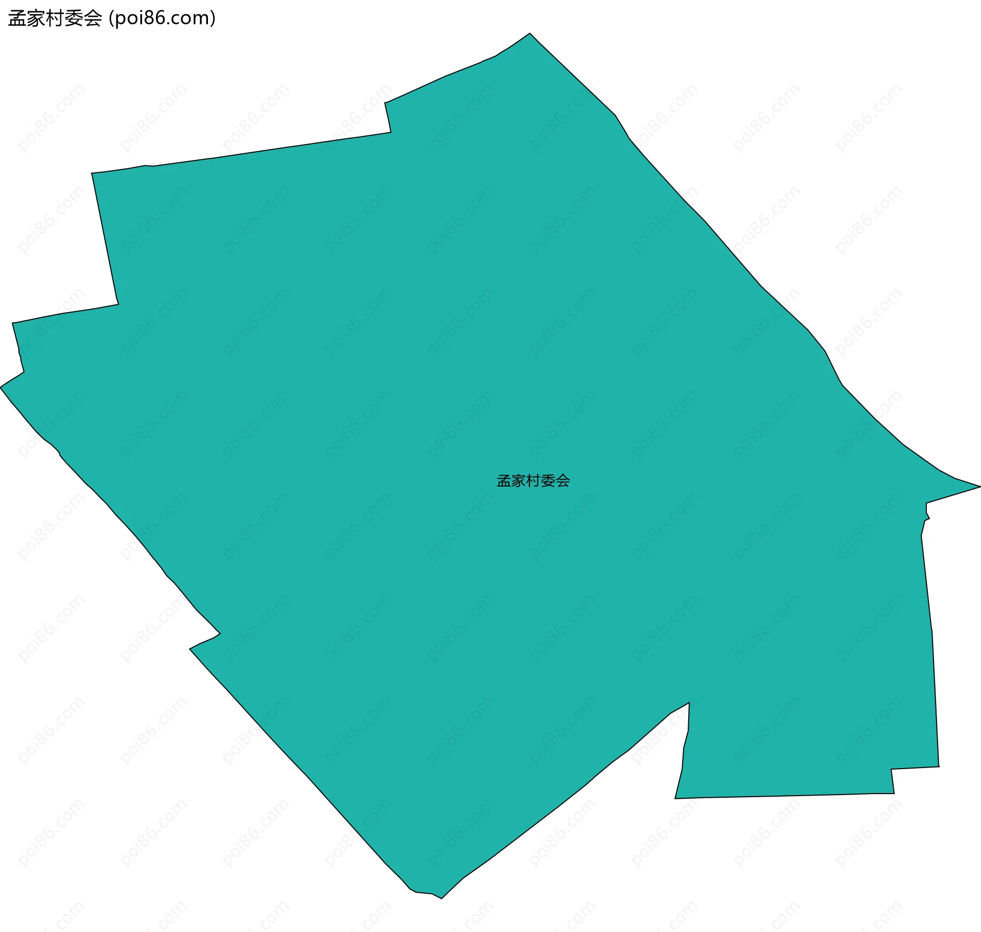 孟家村委会边界地图