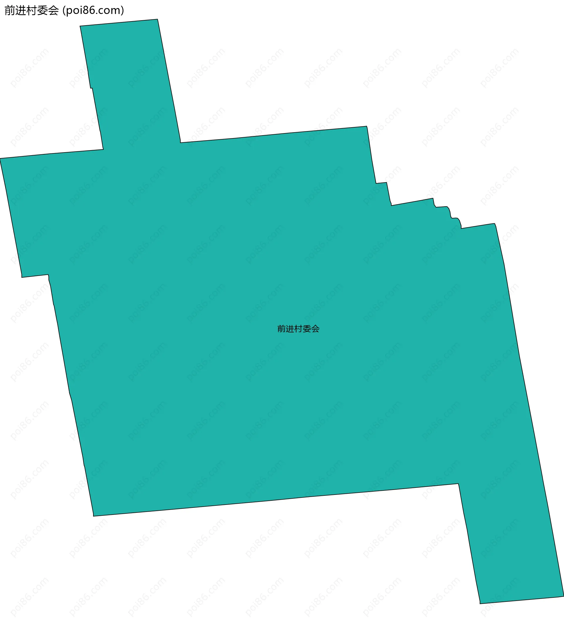 前进村委会边界地图