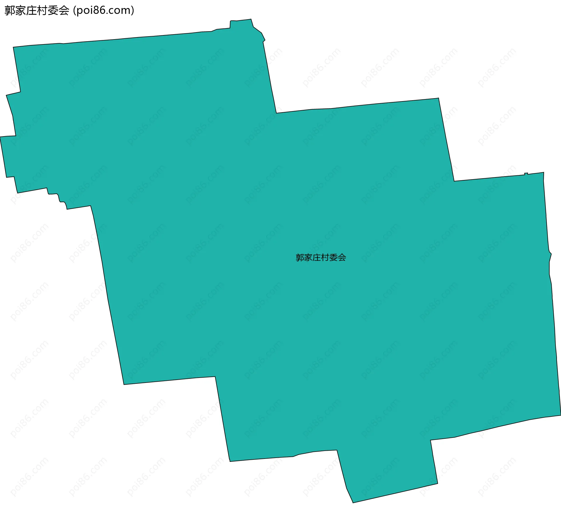 郭家庄村委会边界地图
