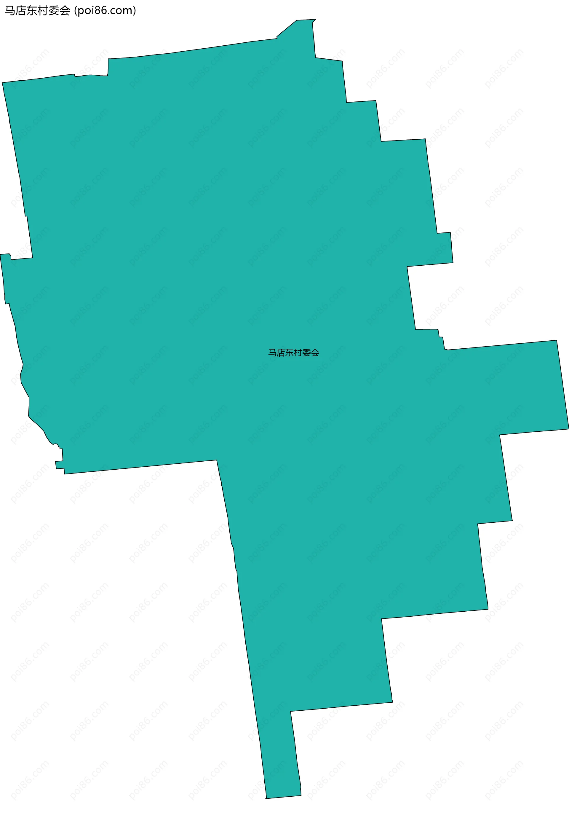 马店东村委会边界地图
