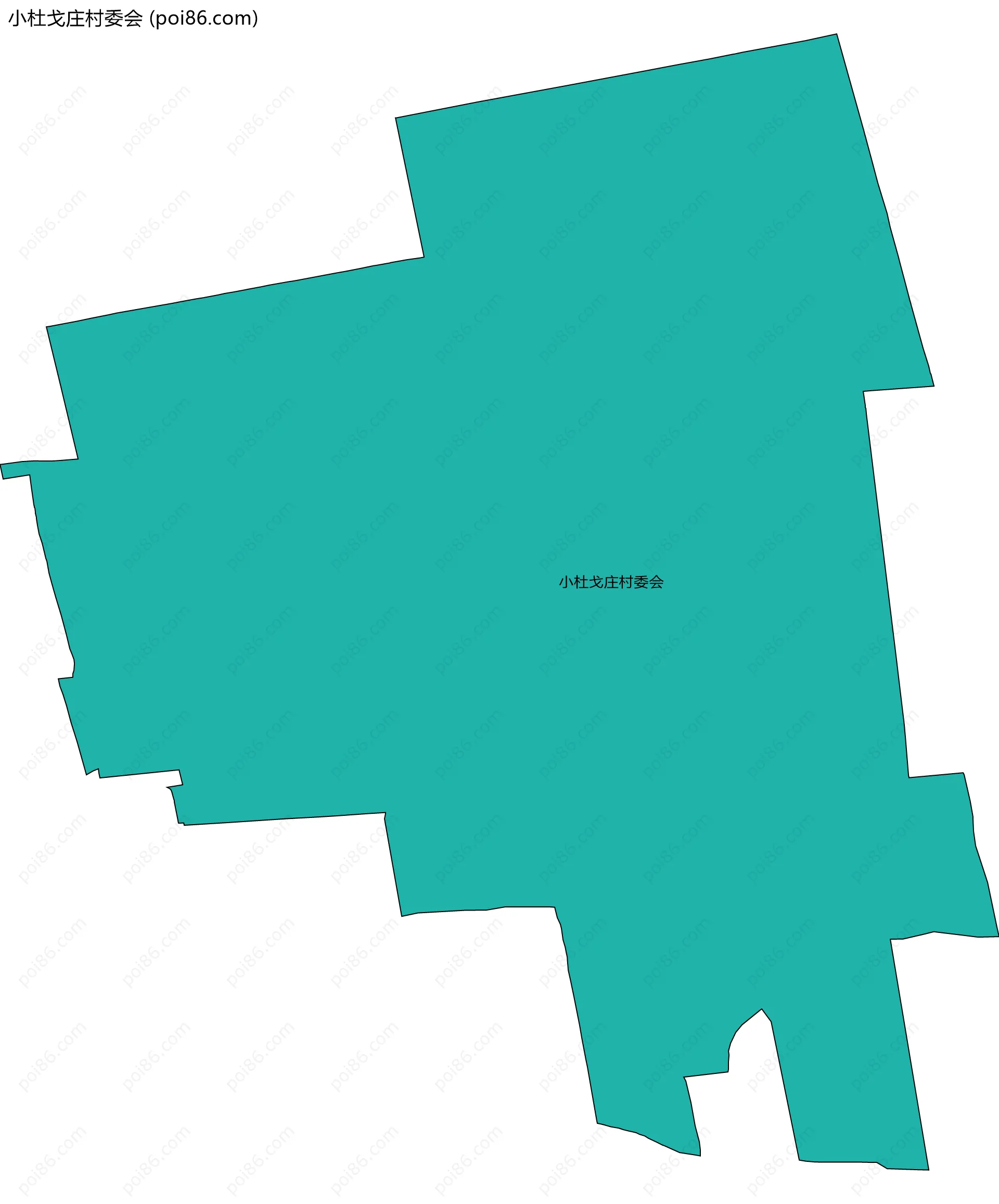 小杜戈庄村委会边界地图
