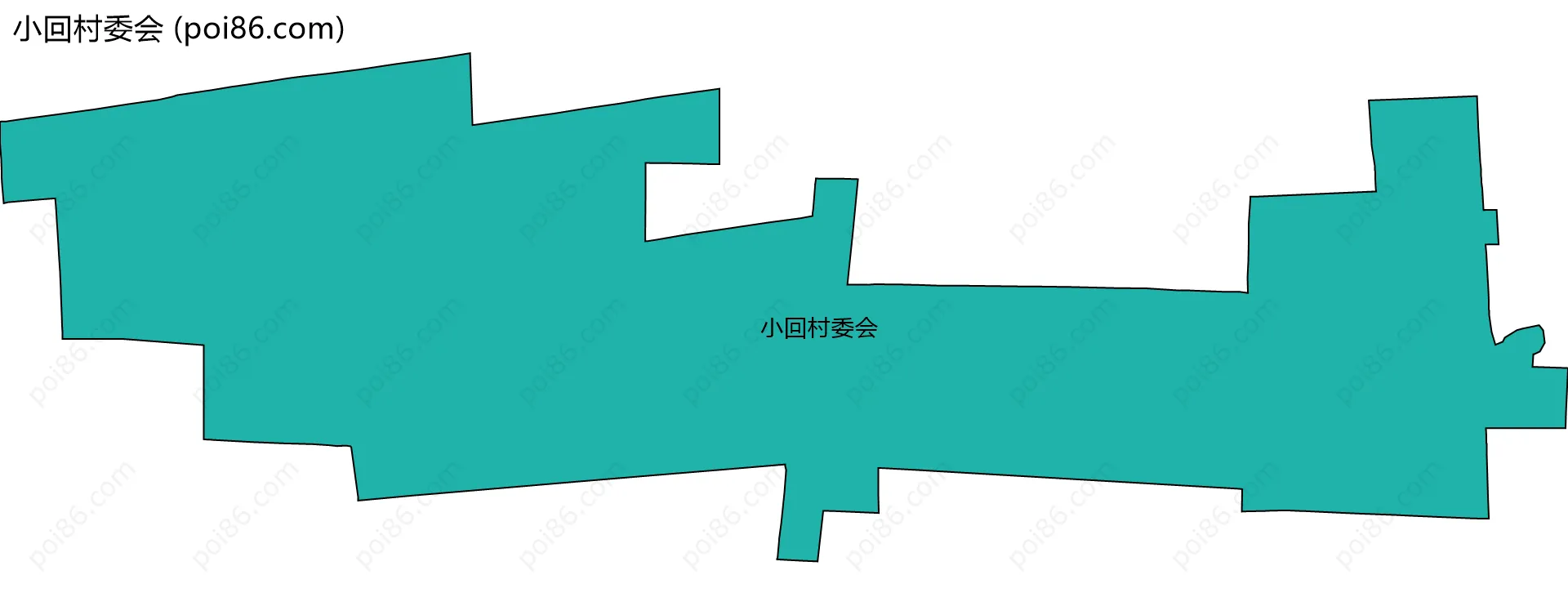 小回村委会边界地图