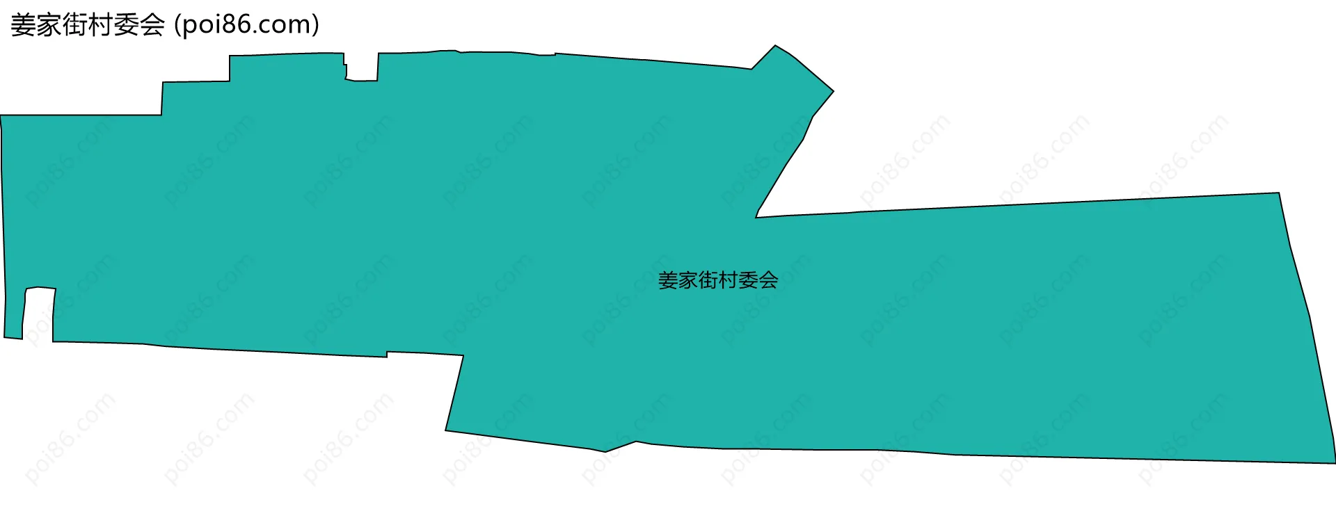 姜家街村委会边界地图