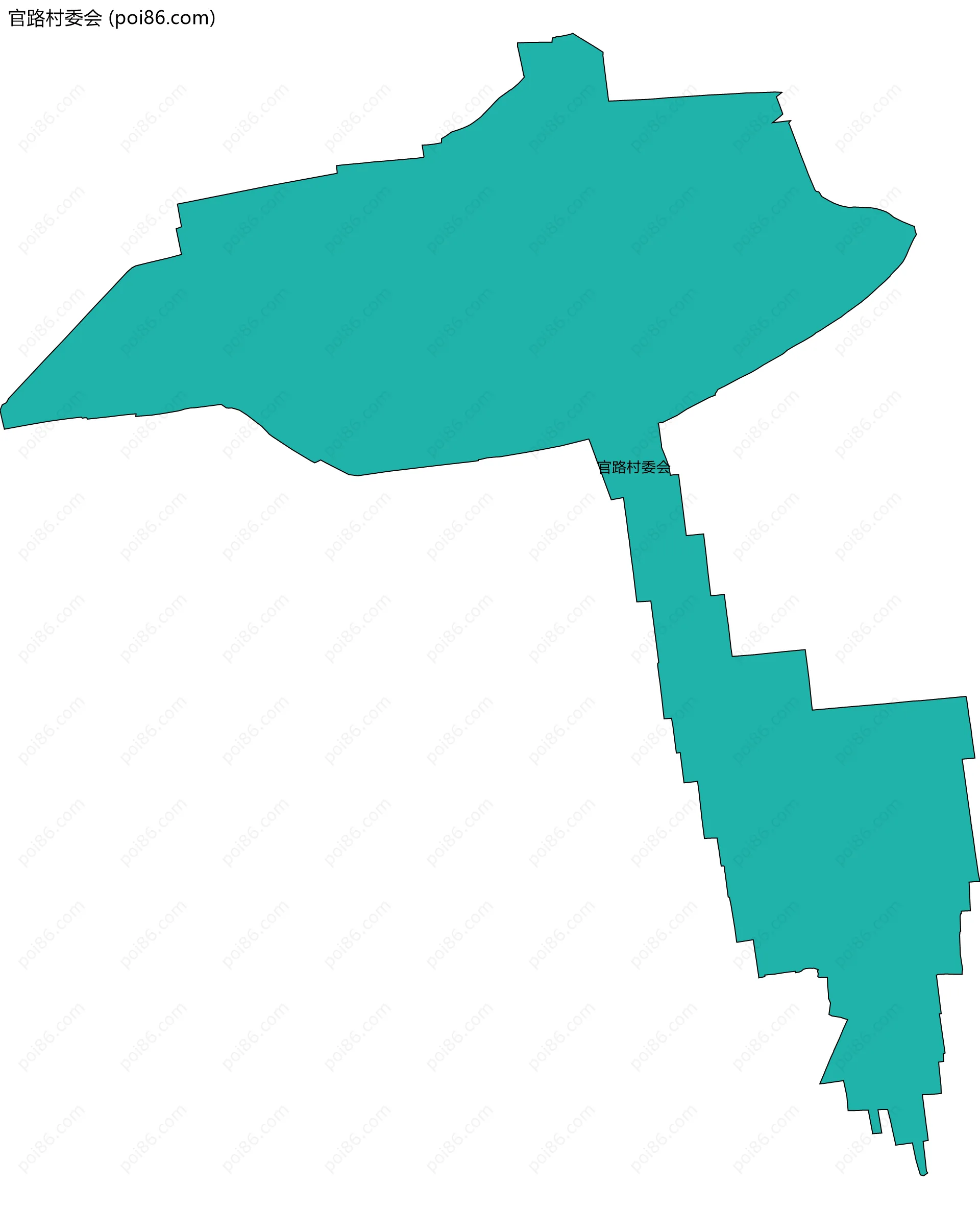 官路村委会边界地图
