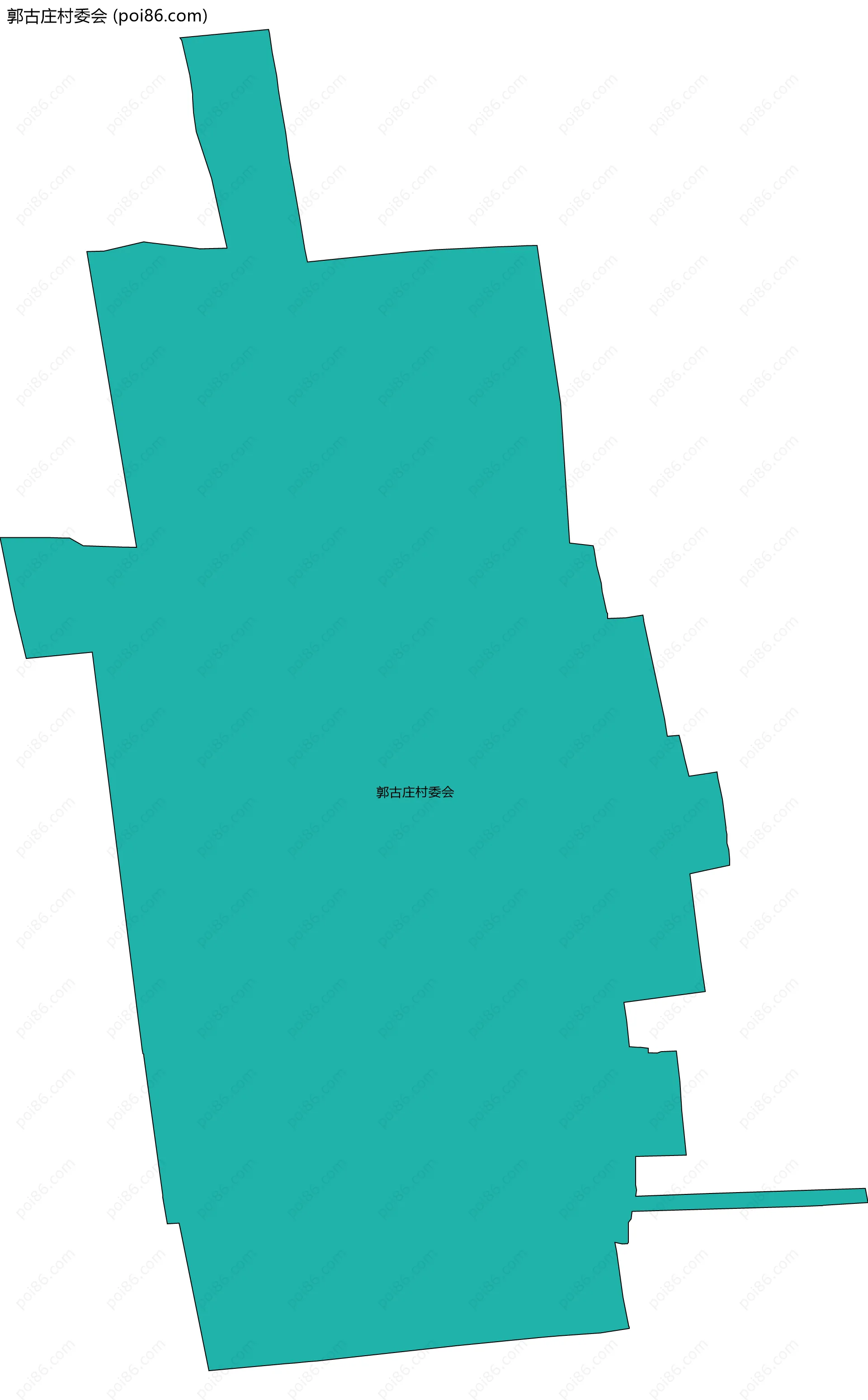 郭古庄村委会边界地图