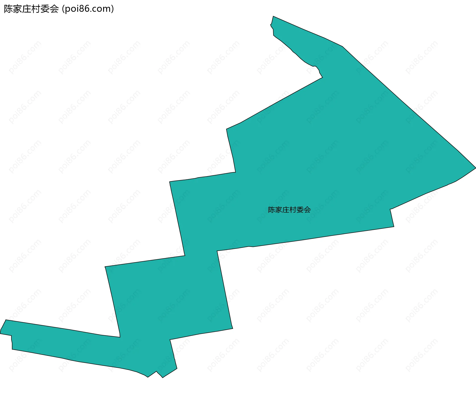 陈家庄村委会边界地图