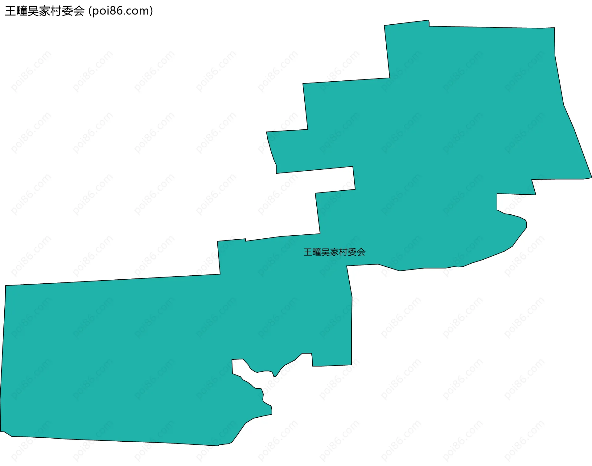 王疃吴家村委会边界地图