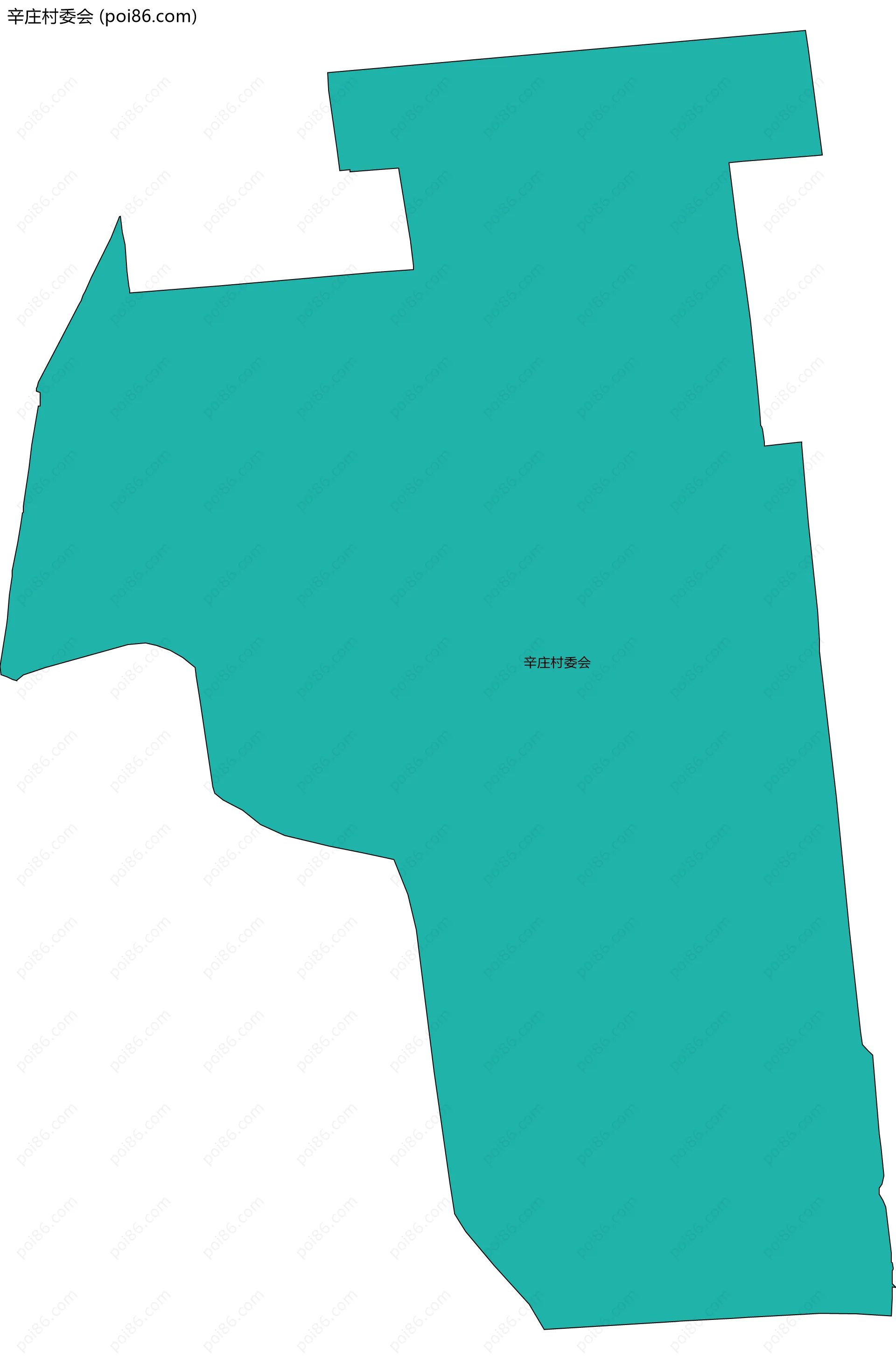 辛庄村委会边界地图