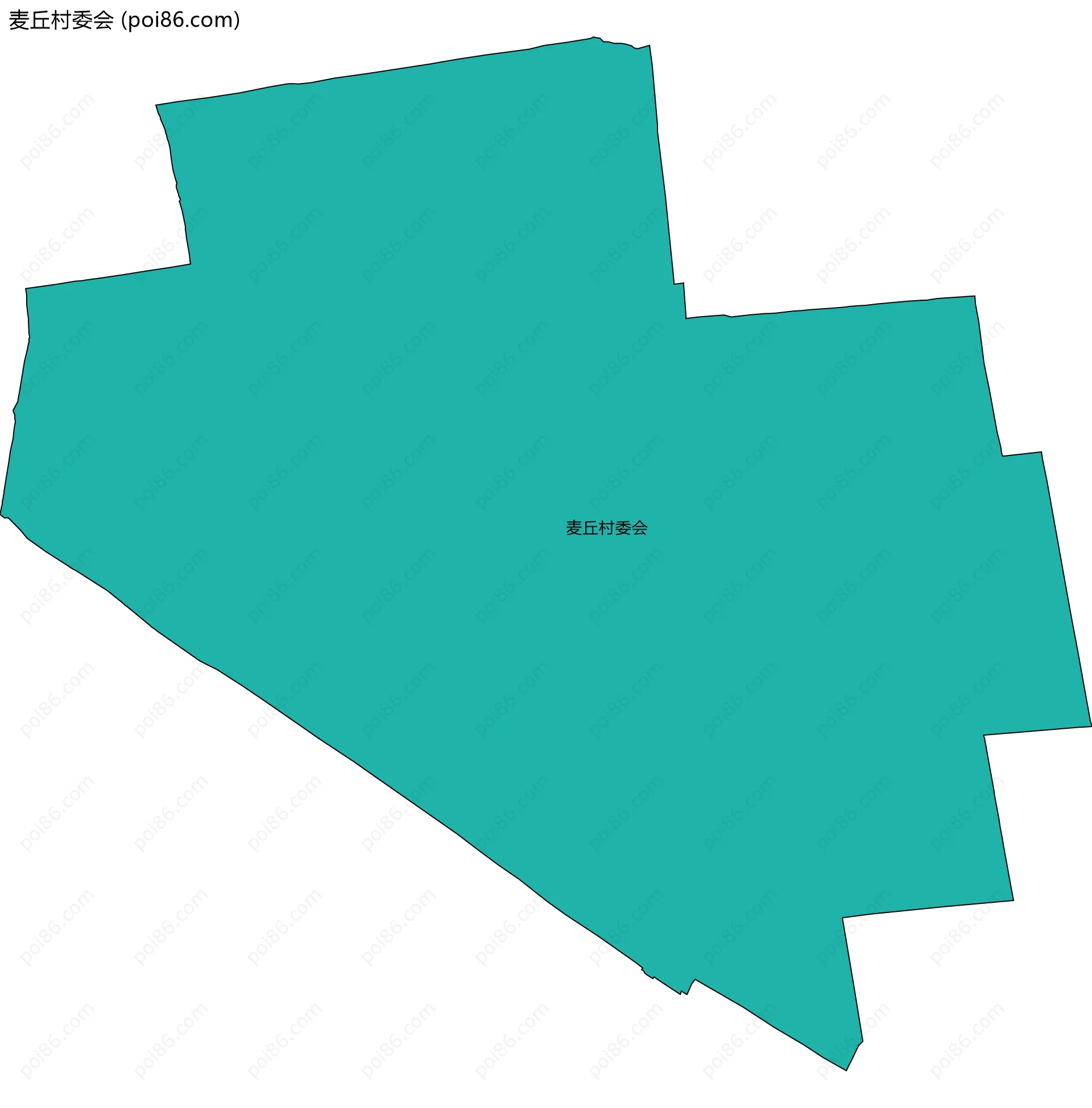 麦丘村委会边界地图