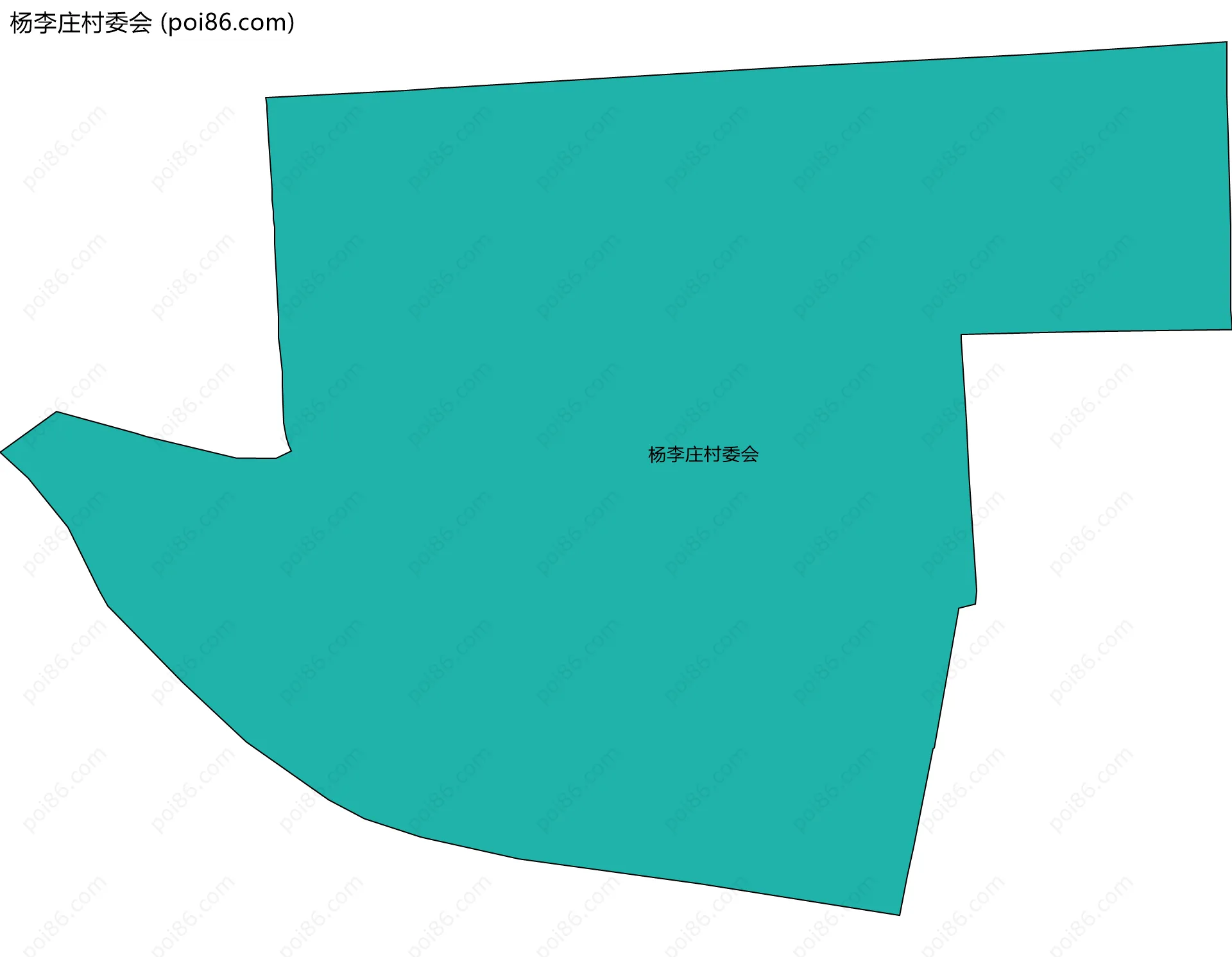 杨李庄村委会边界地图