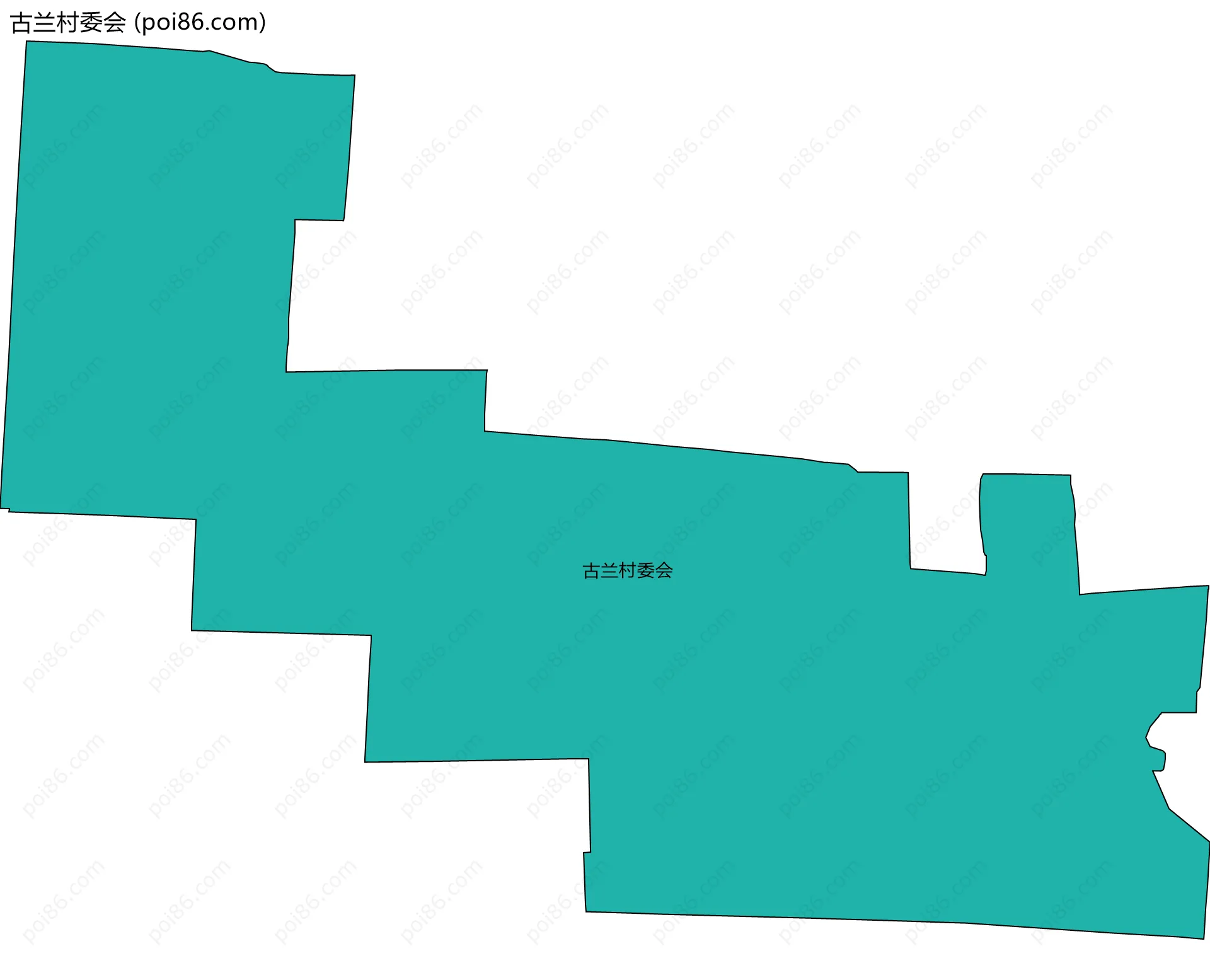古兰村委会边界地图