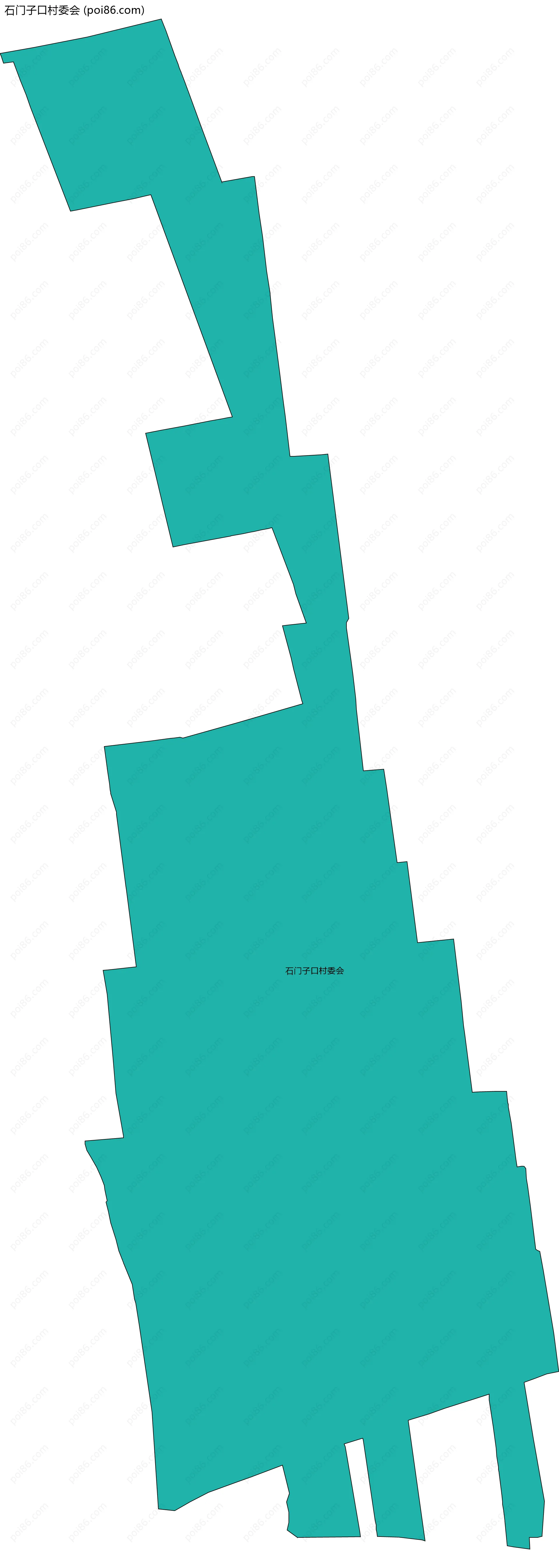 石门子口村委会边界地图