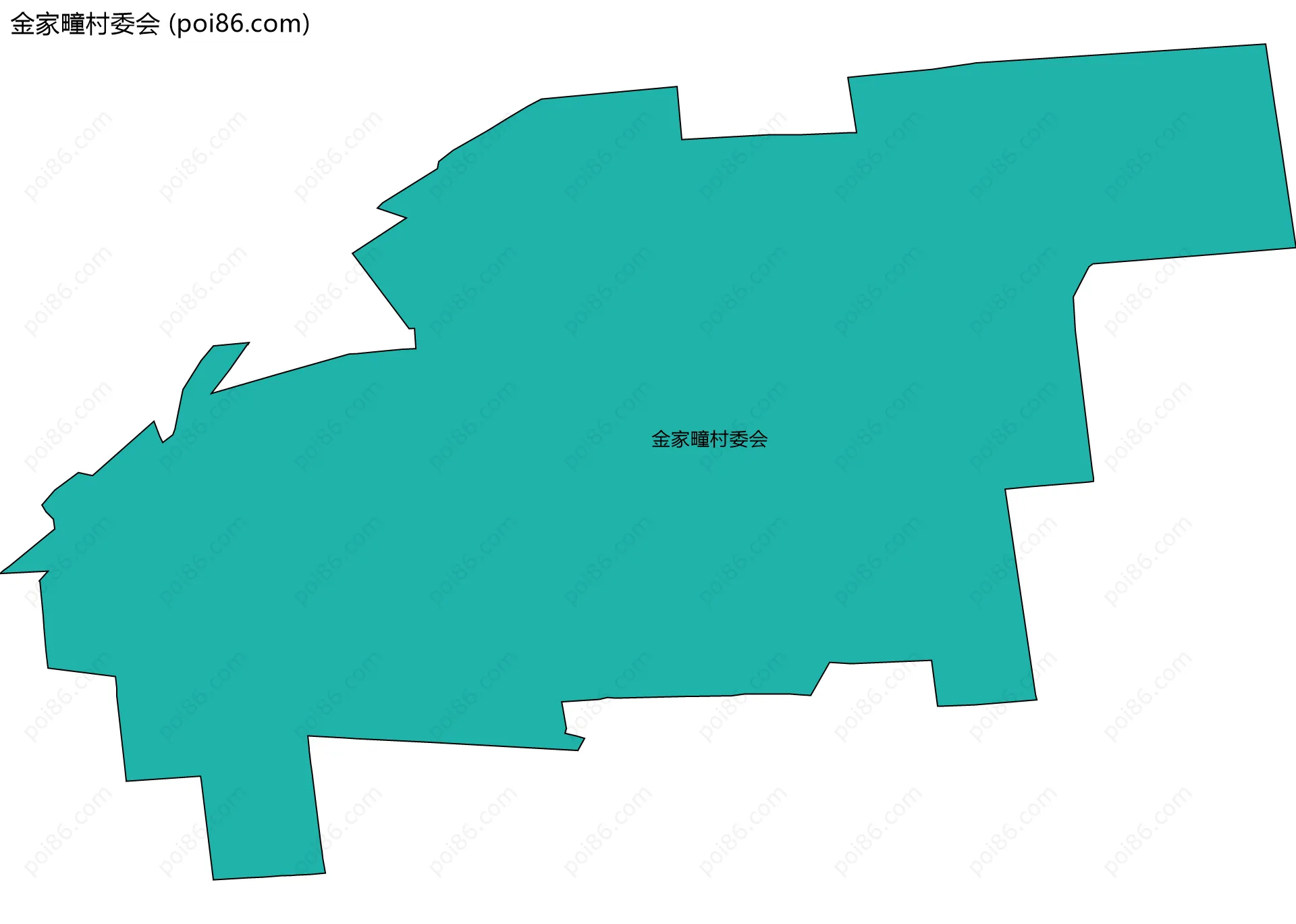 金家疃村委会边界地图