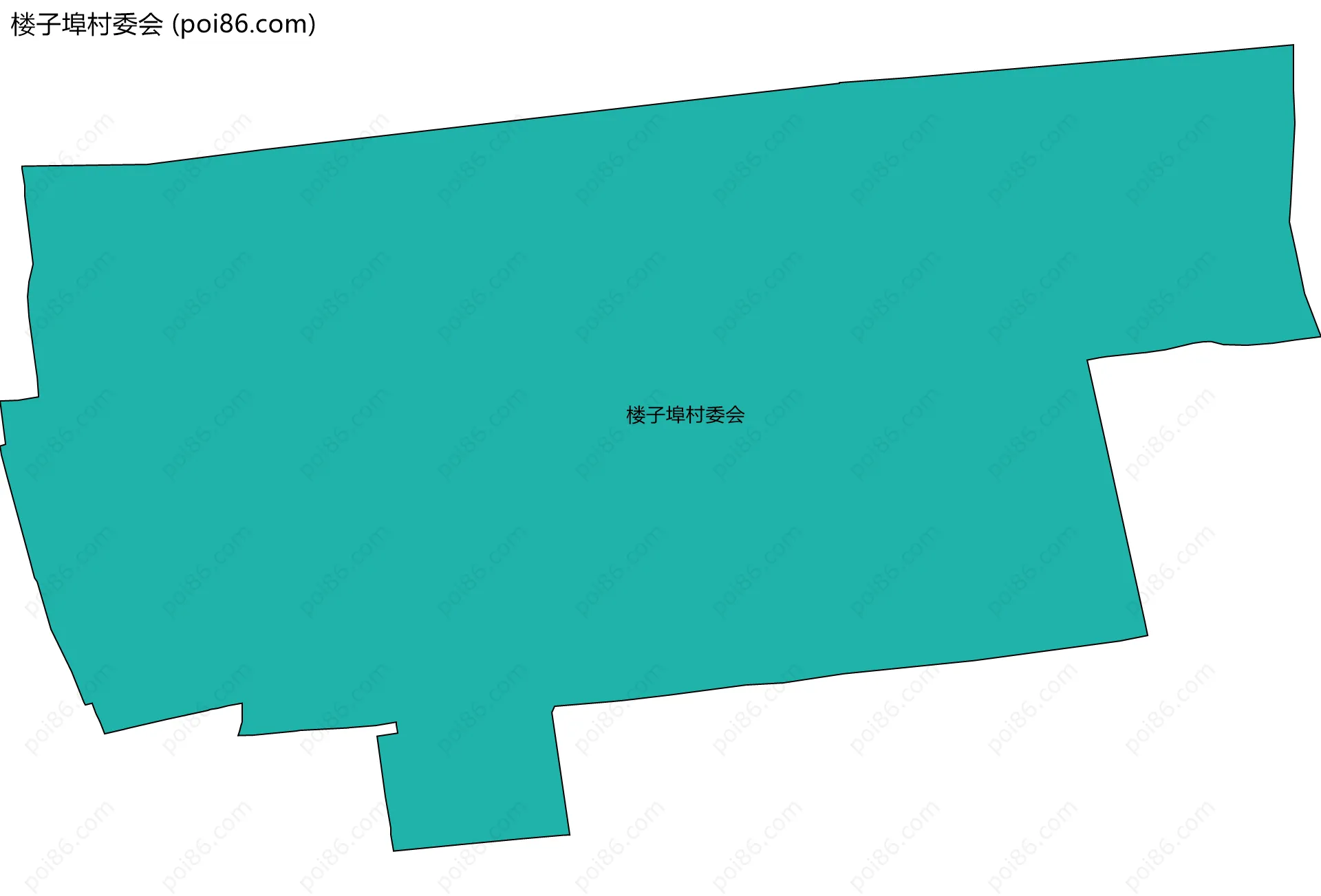 楼子埠村委会边界地图