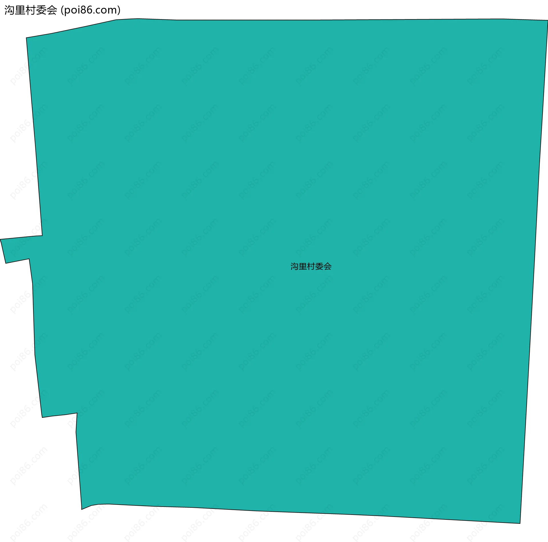 沟里村委会边界地图