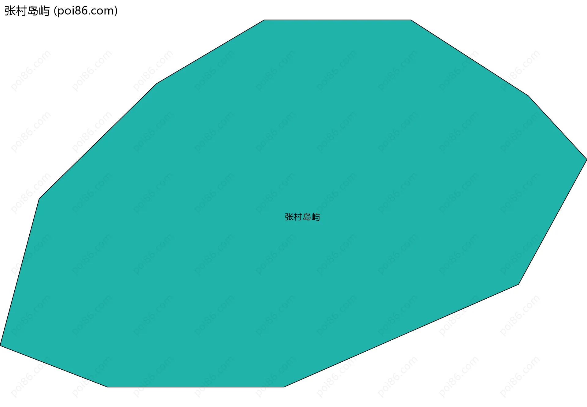 张村岛屿边界地图