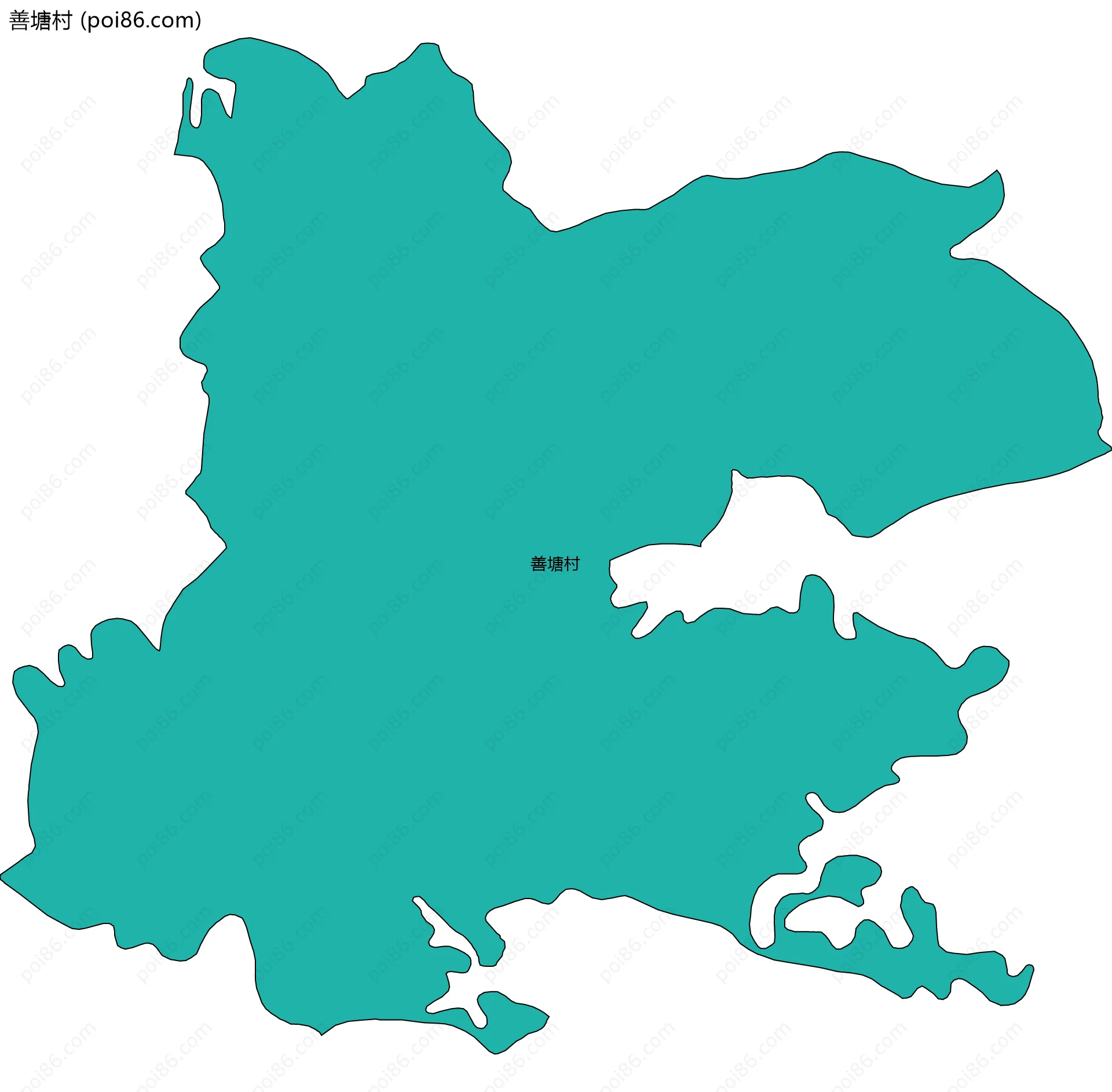 善塘村边界地图