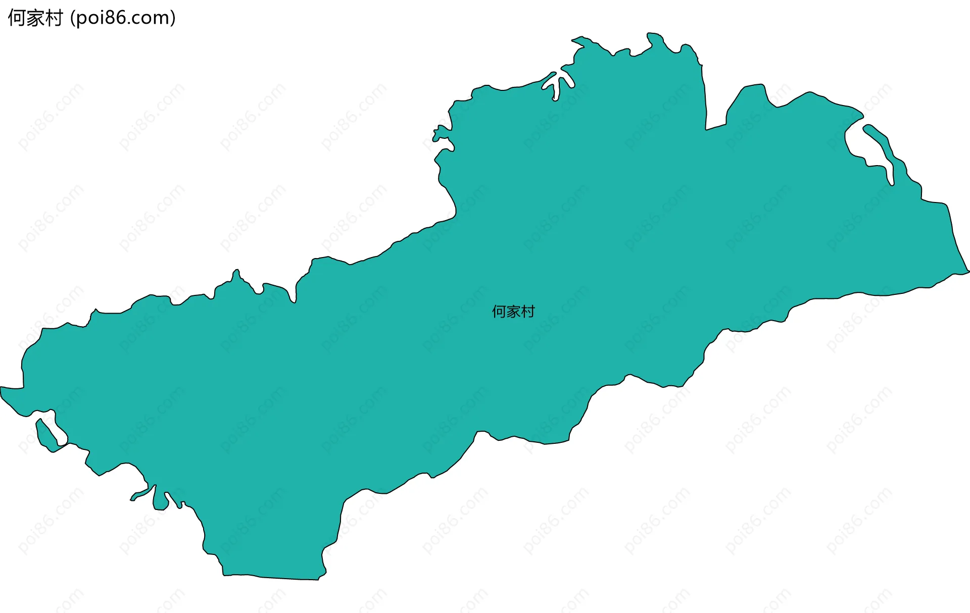 何家村边界地图
