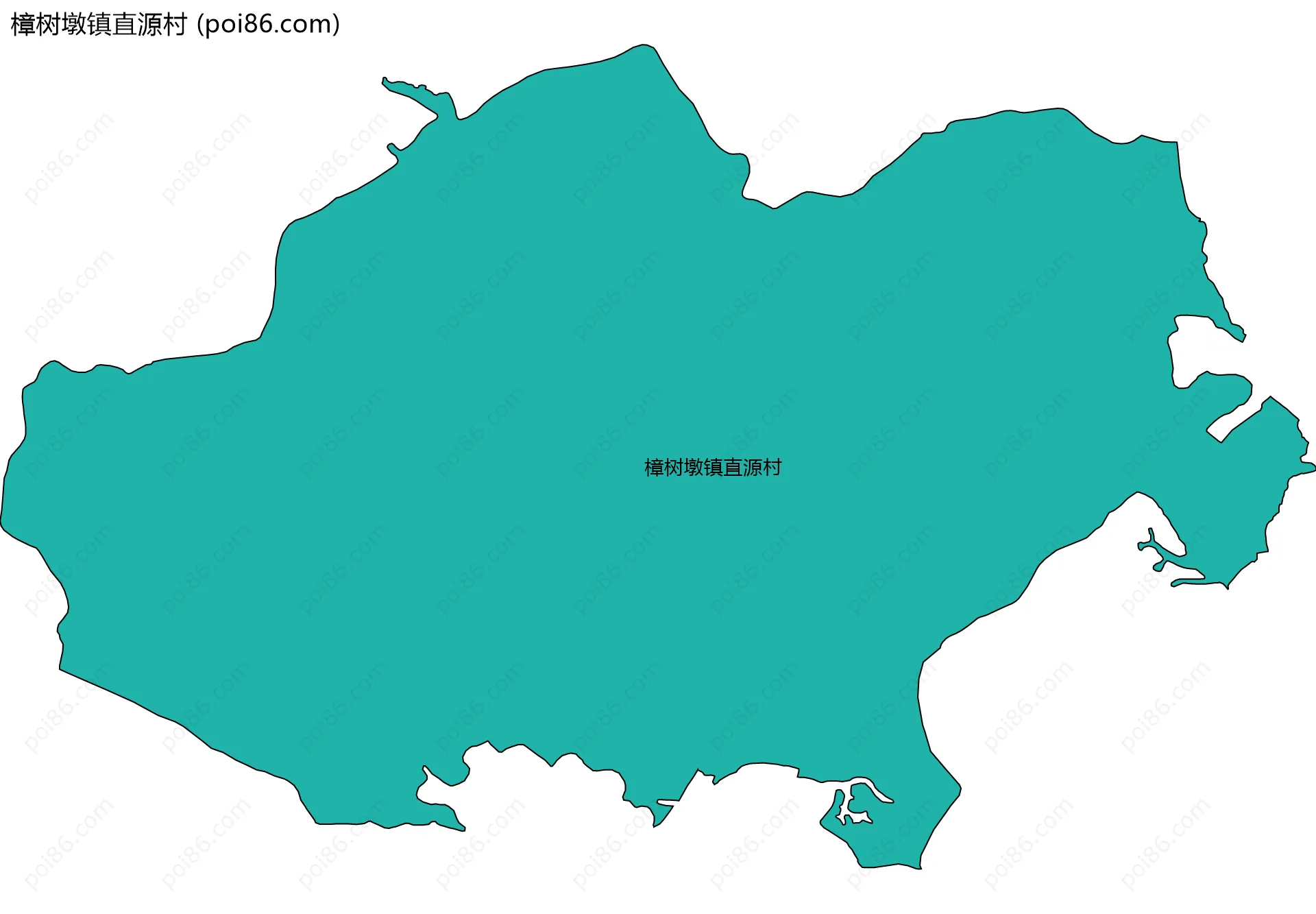 樟树墩镇直源村边界地图