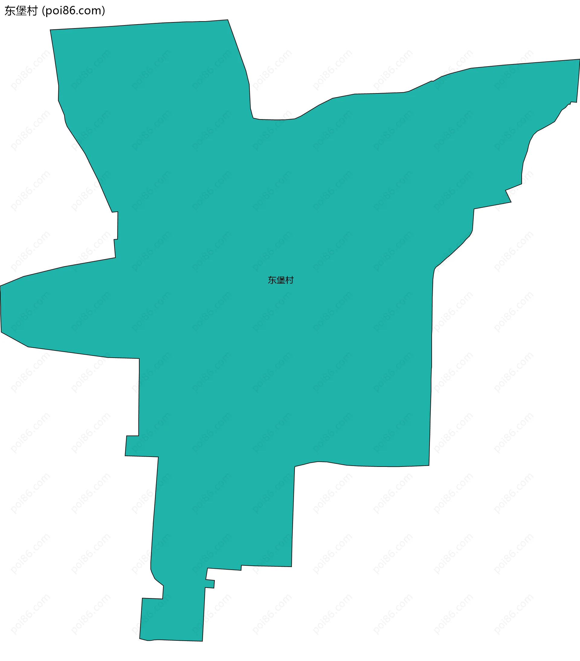 东堡村边界地图