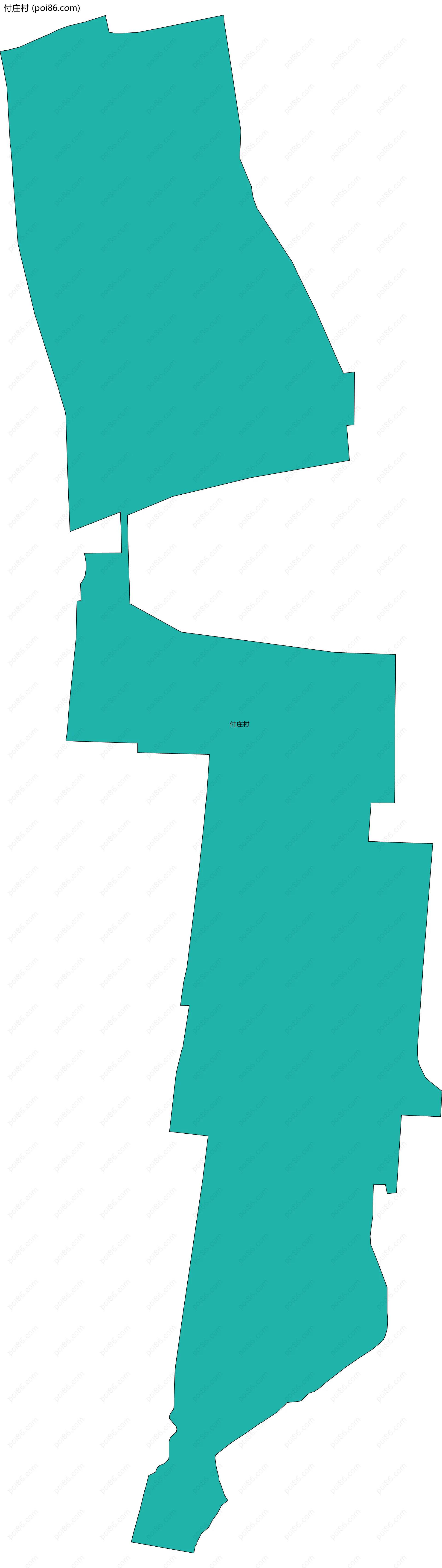 付庄村边界地图