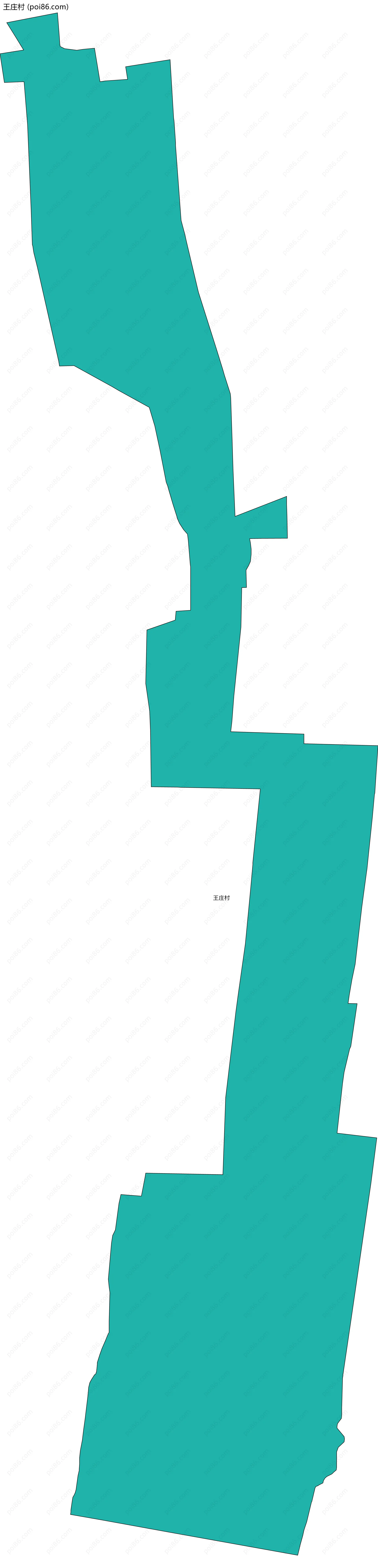 王庄村边界地图