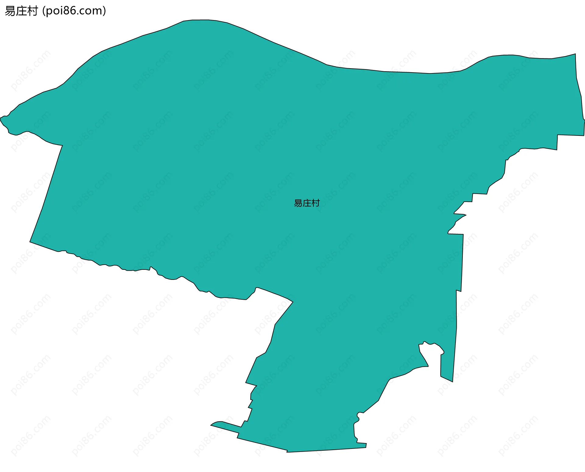 易庄村边界地图