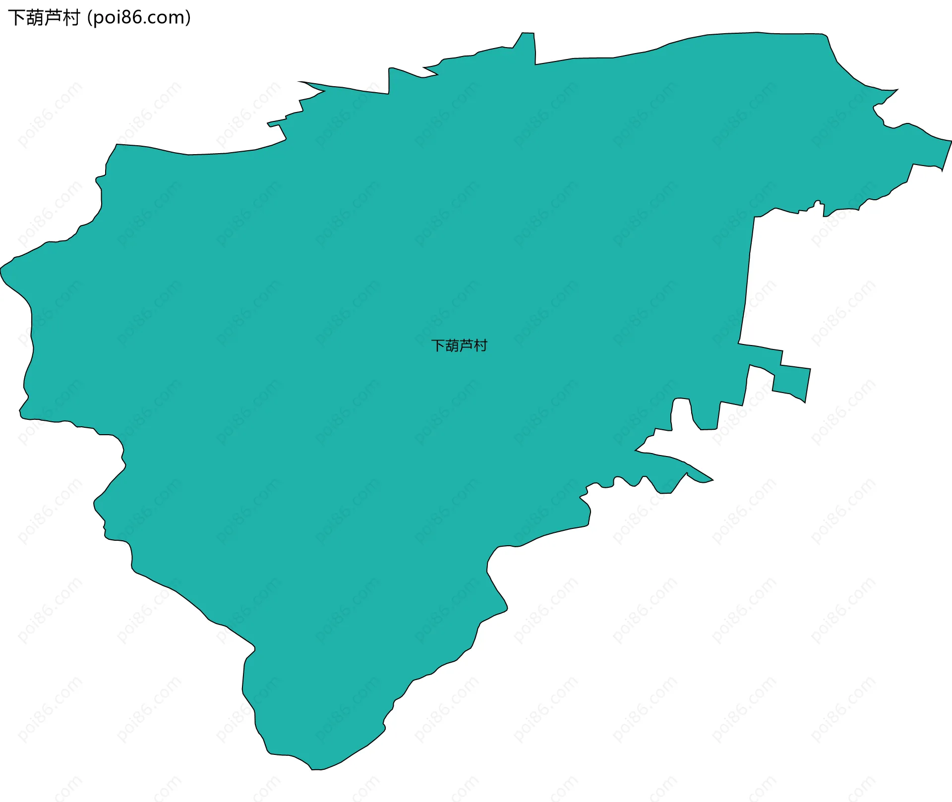 下葫芦村边界地图