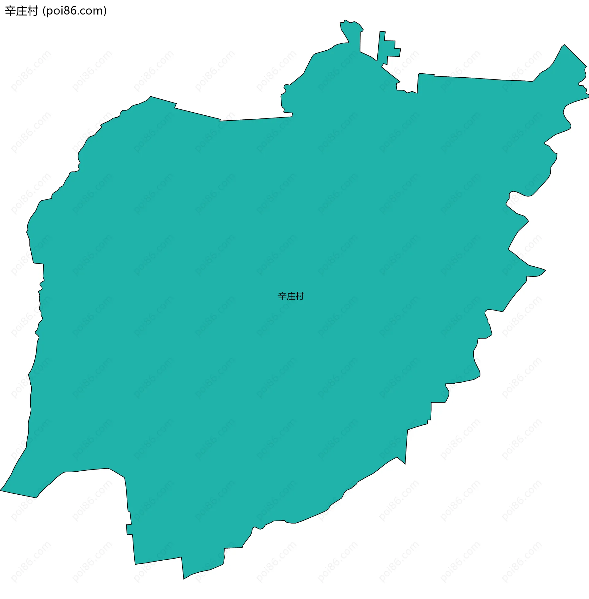 辛庄村边界地图