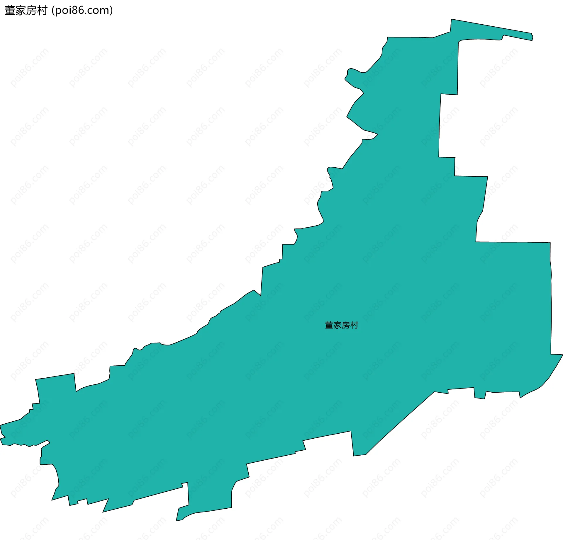 董家房村边界地图