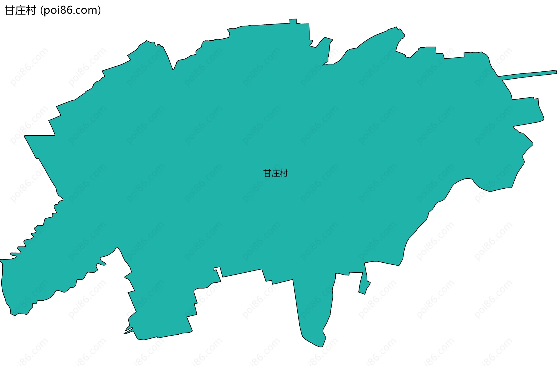 甘庄村边界地图