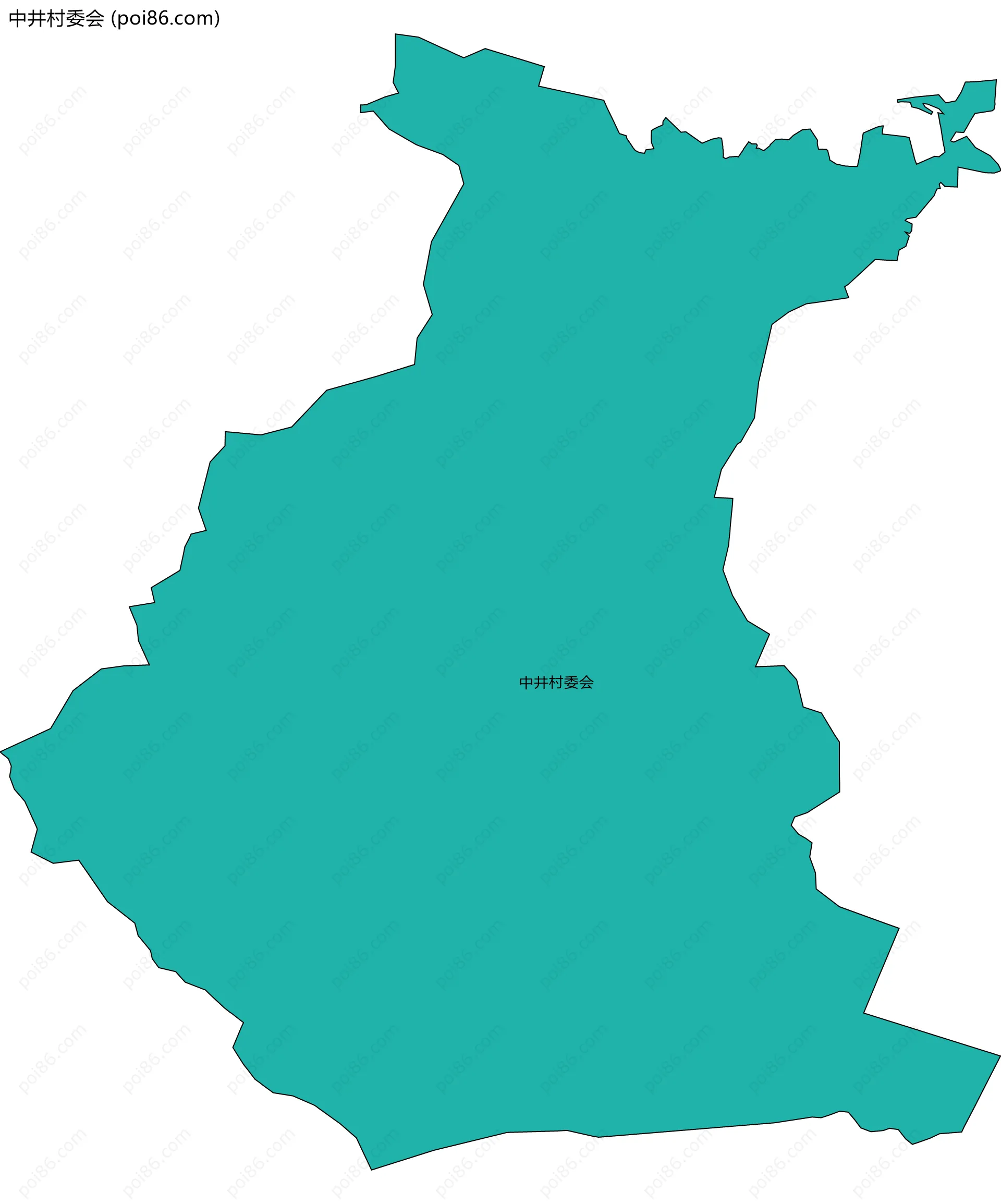中井村委会边界地图