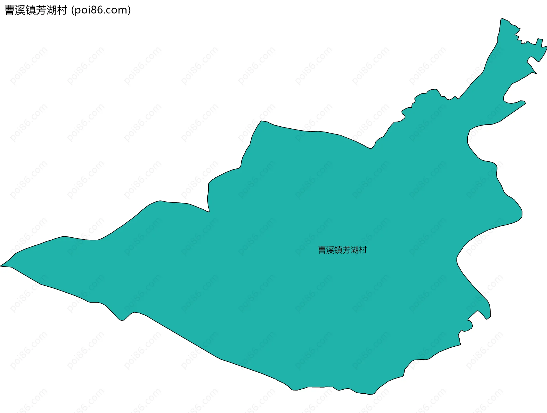曹溪镇芳湖村边界地图