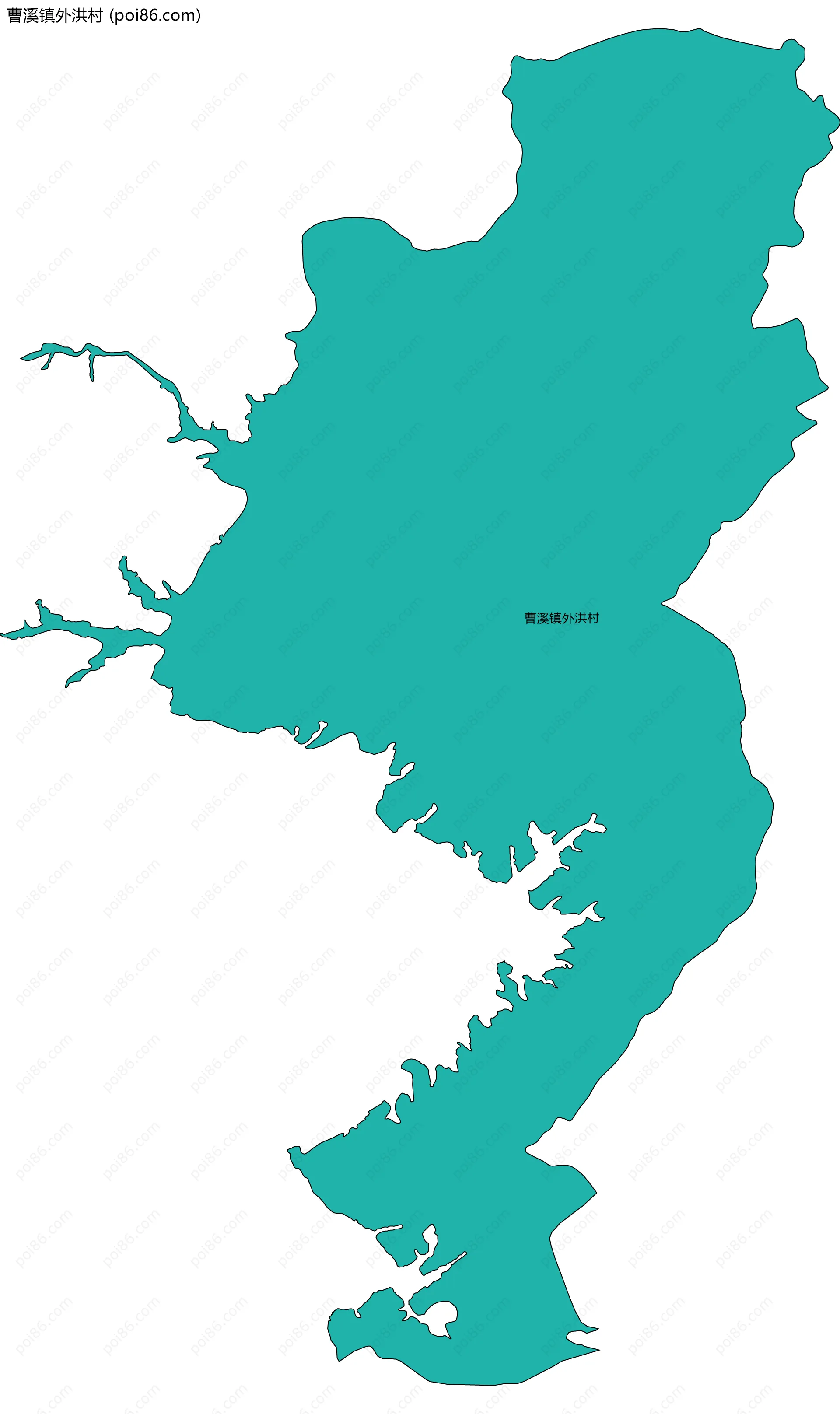 曹溪镇外洪村边界地图