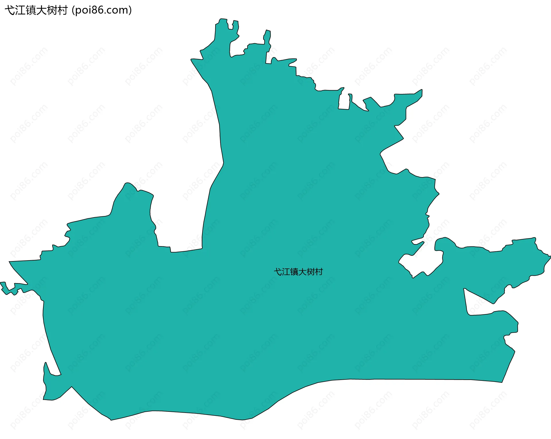 弋江镇大树村边界地图