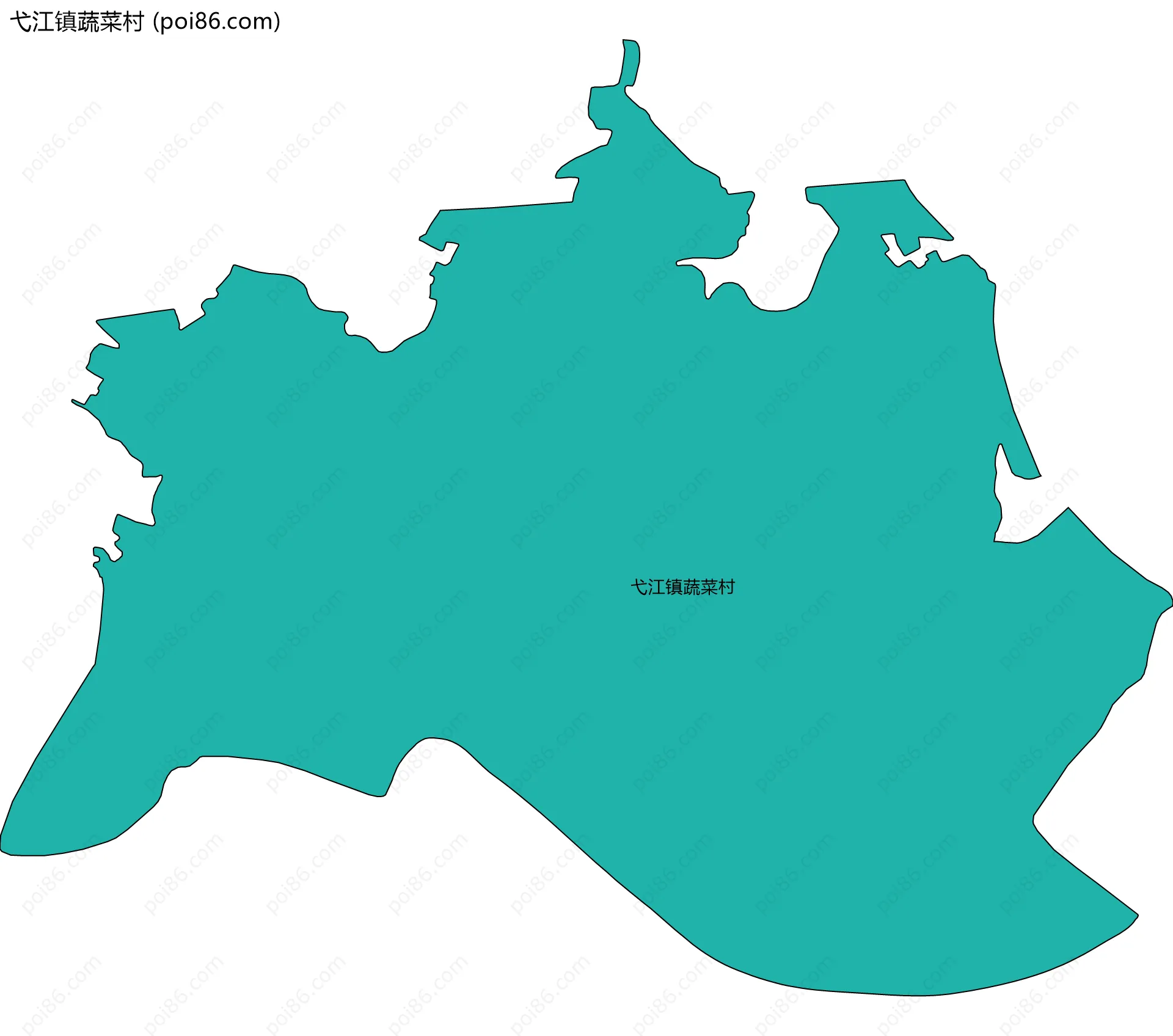 弋江镇蔬菜村边界地图