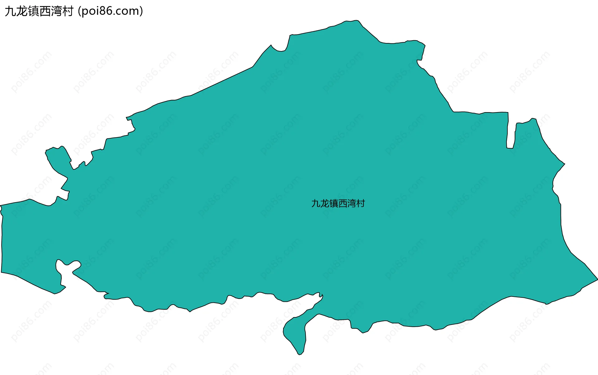 九龙镇西湾村边界地图